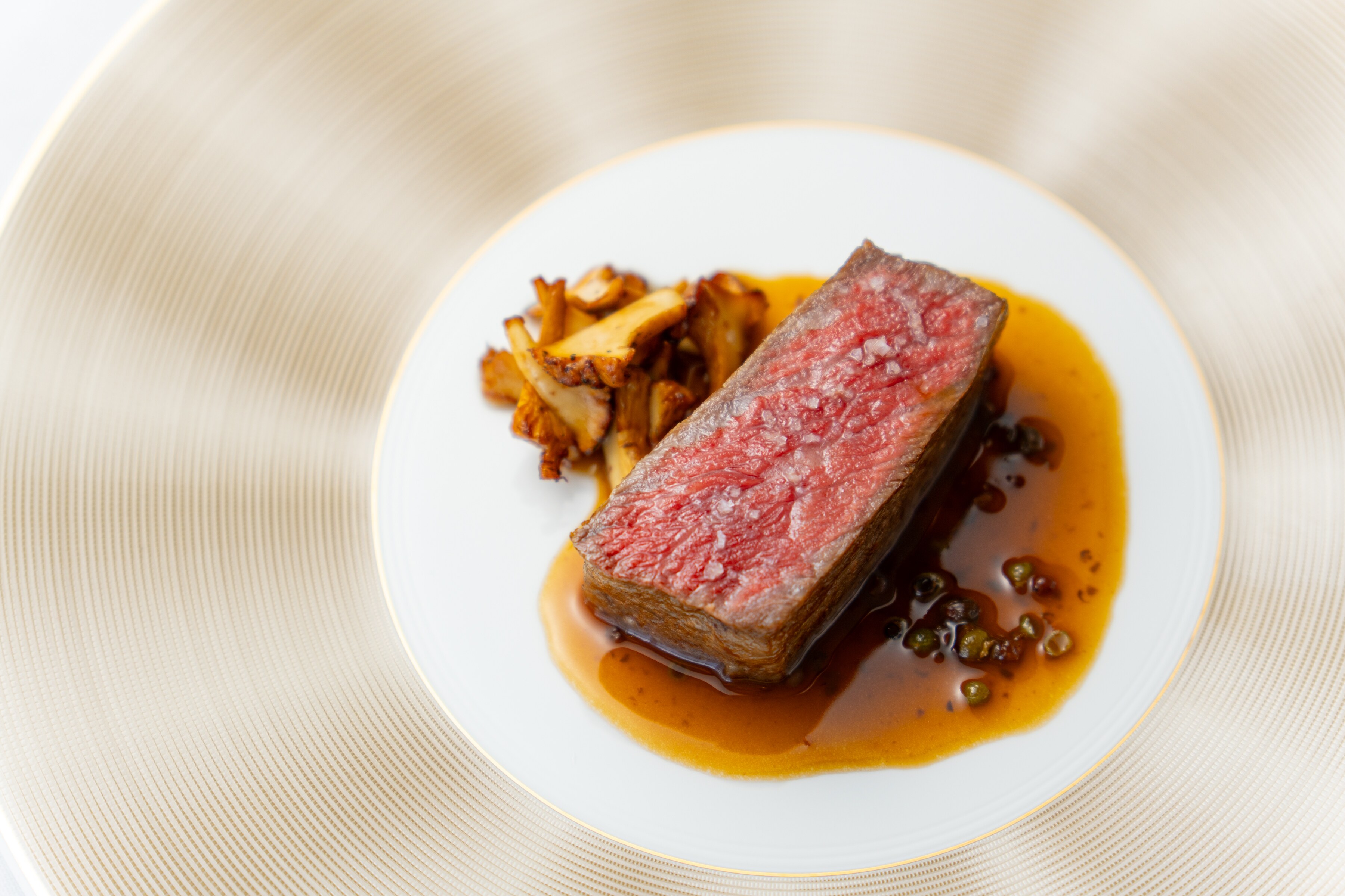 French full course meal
