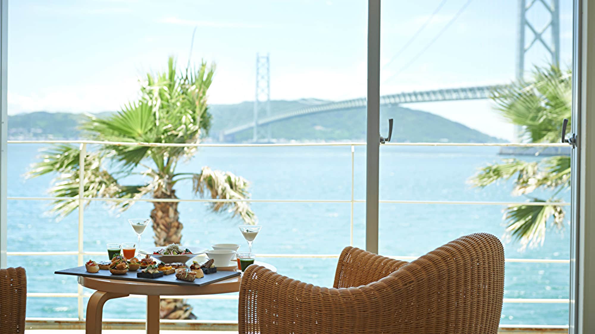 Enjoying a room service breakfast with a spectacular view is a truly luxurious experience.