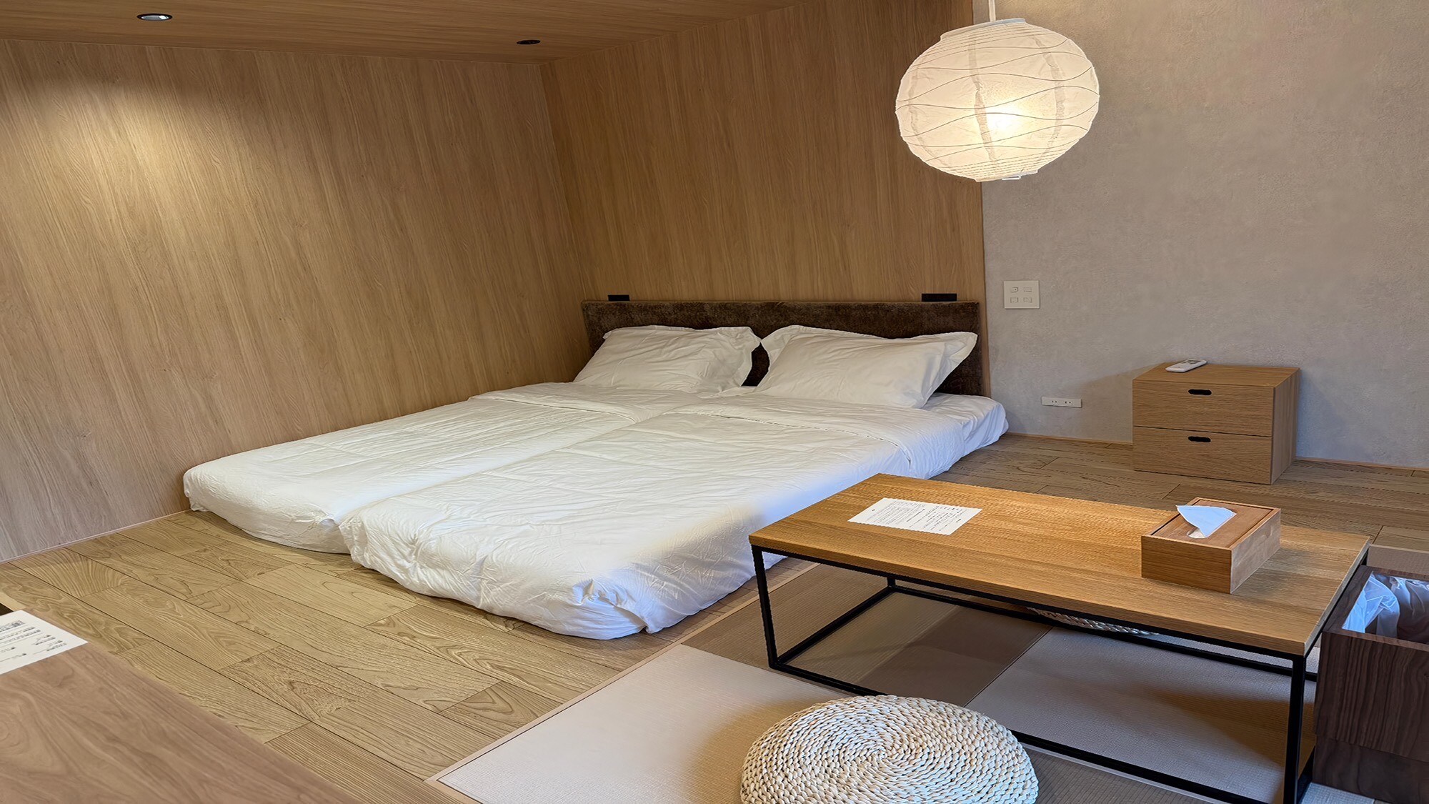 Standard twin room bathed in natural light