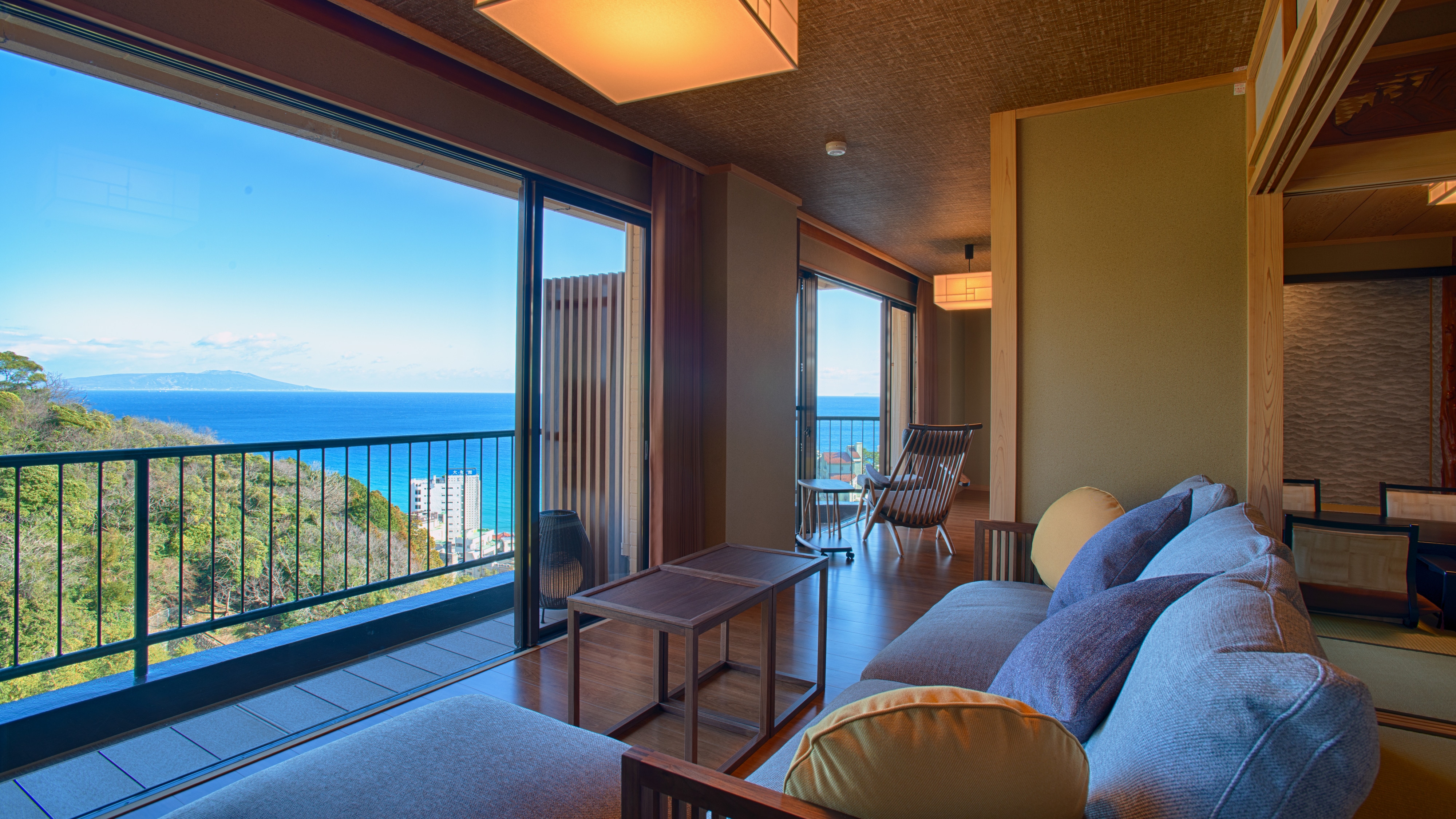 頂樓小套房日式房 - 寬闊的陽台