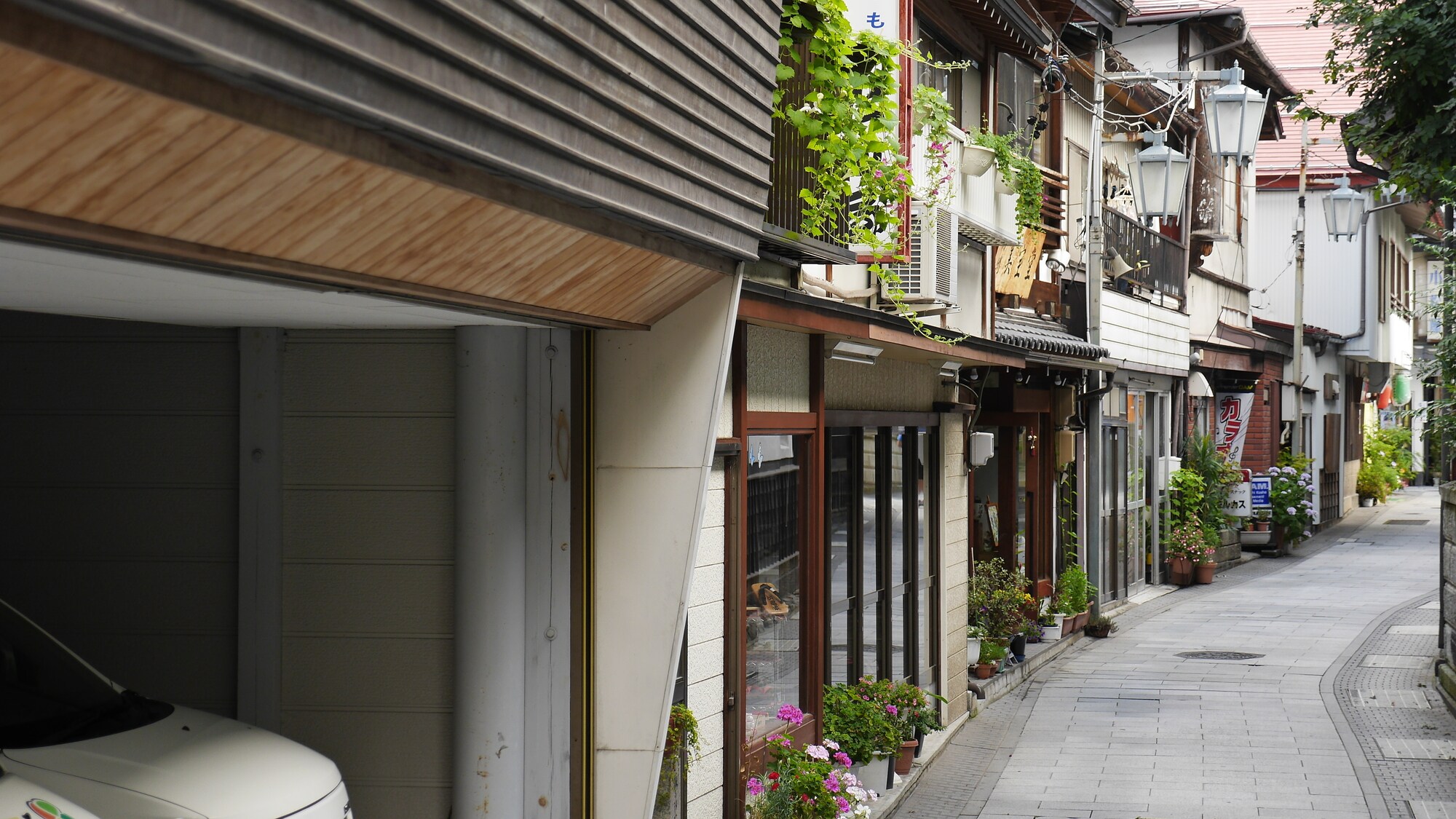 온천 거리 거리