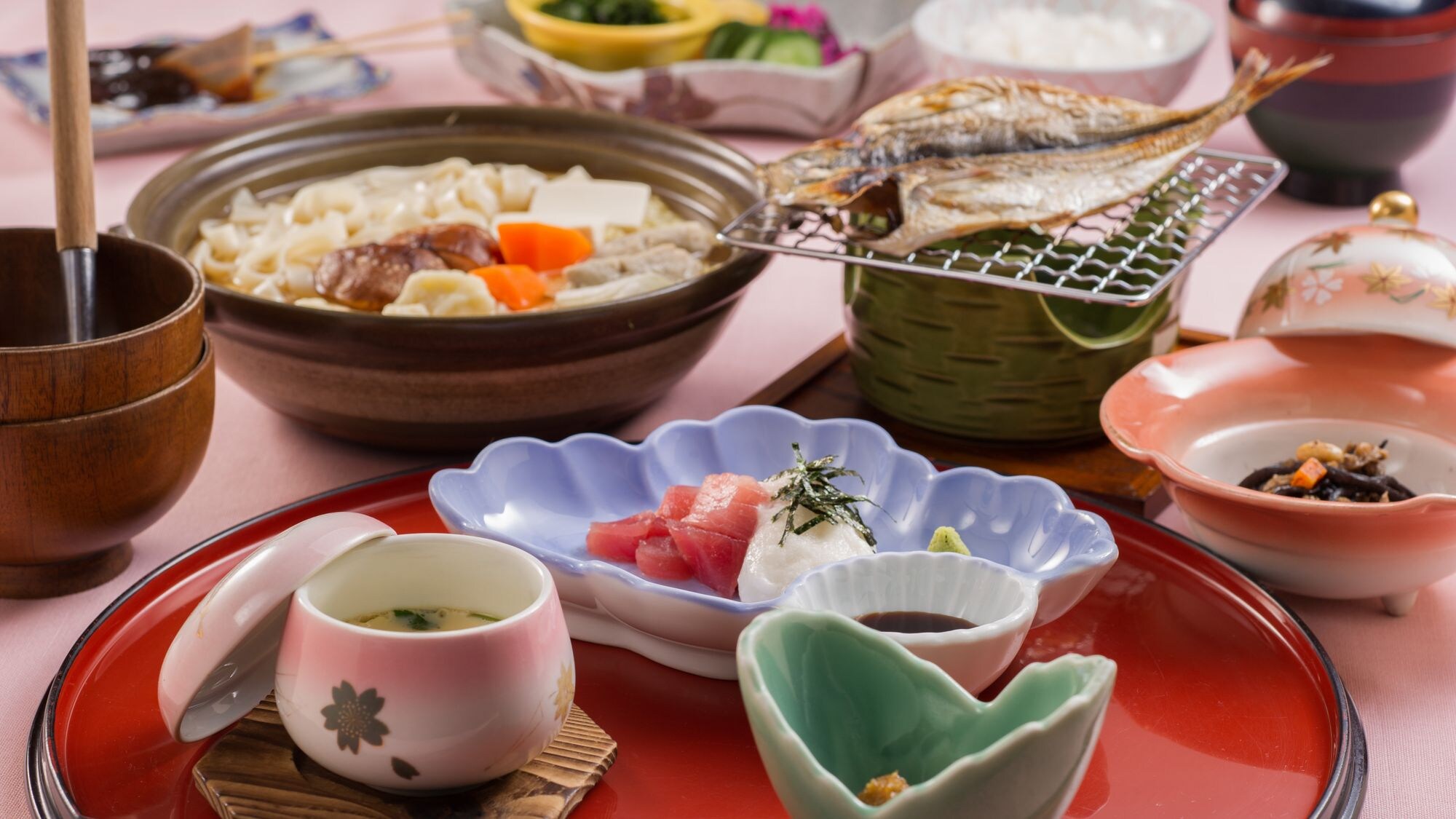 料理：早餐：酒屋特色早餐“御手锅”配特制寿喜烧
