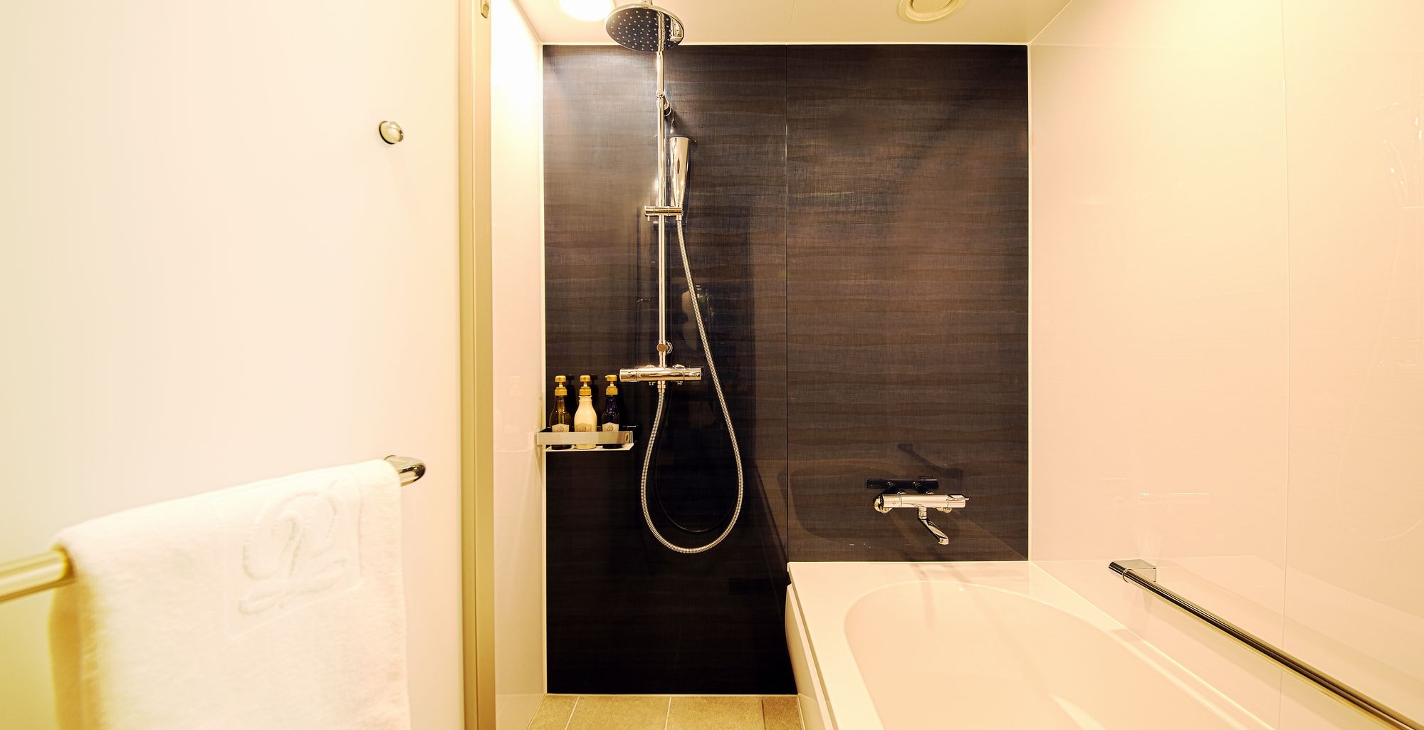 Separate bath and toilet in all rooms