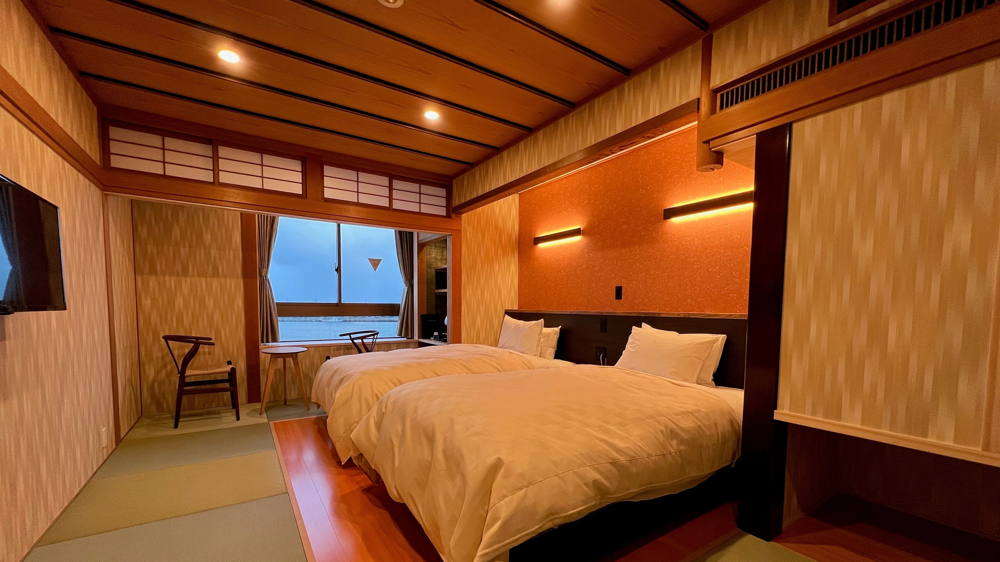 [Isobue] Ocean-side modern Japanese-style twin room