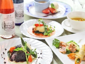 Creative cuisine full-course dinner