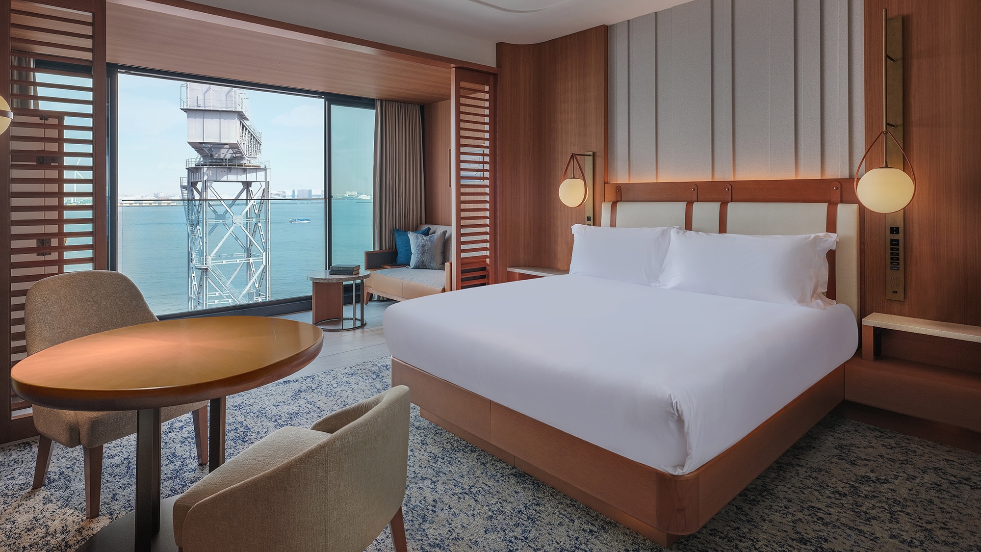 Kamar Klasik 1 Kamar Tidur dengan Pemandangan Pelabuhan Yokohama