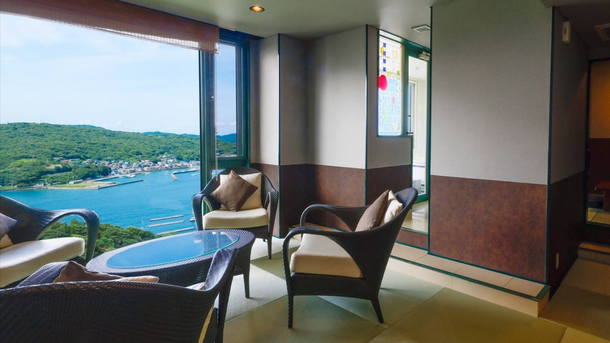 [Ocean side top floor <with superb view bath> Special room -Hazuki-] ~Supreme luxury space~