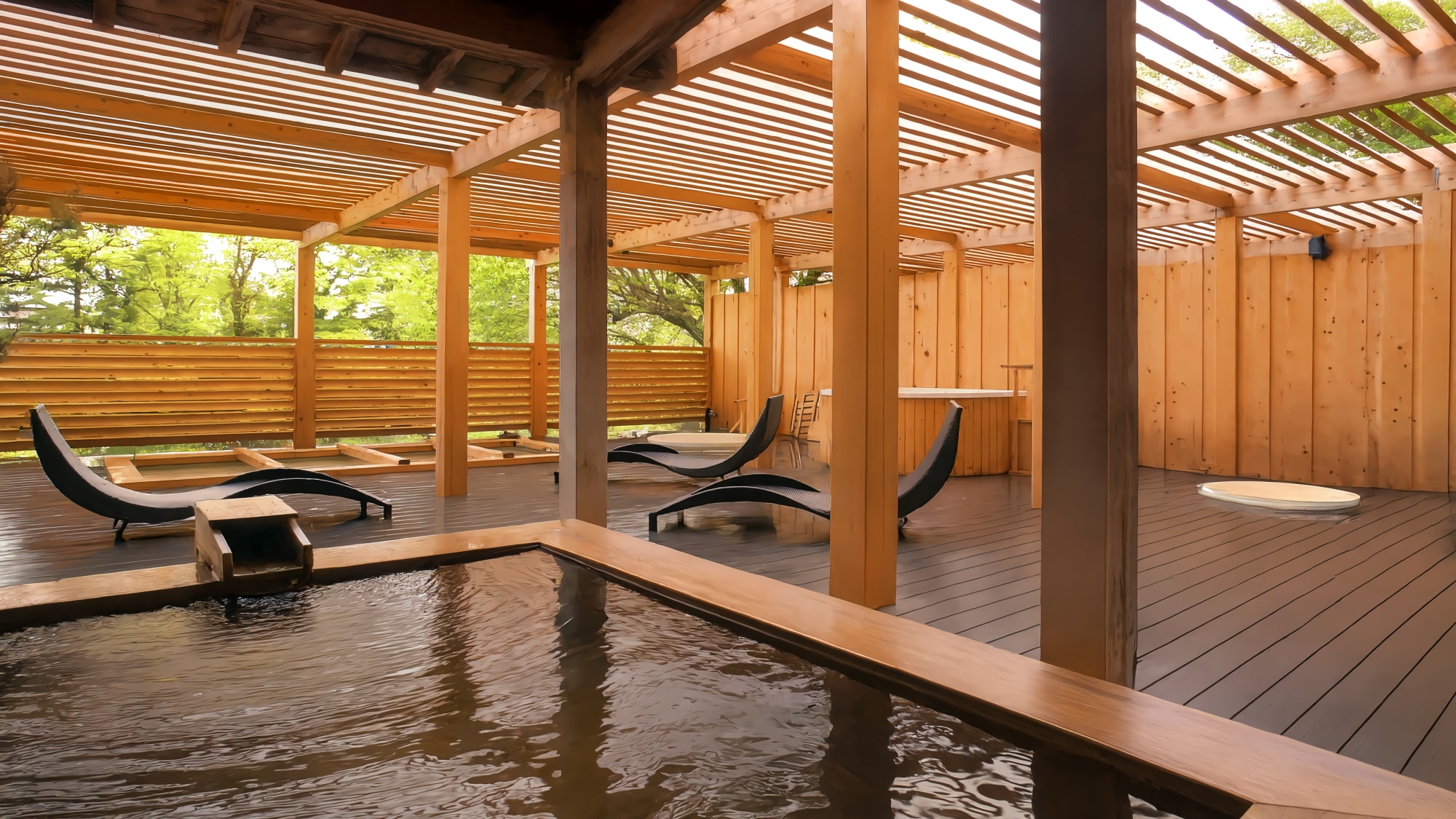 露天風呂「檜の杜湯(ひのきのもりゆ)」