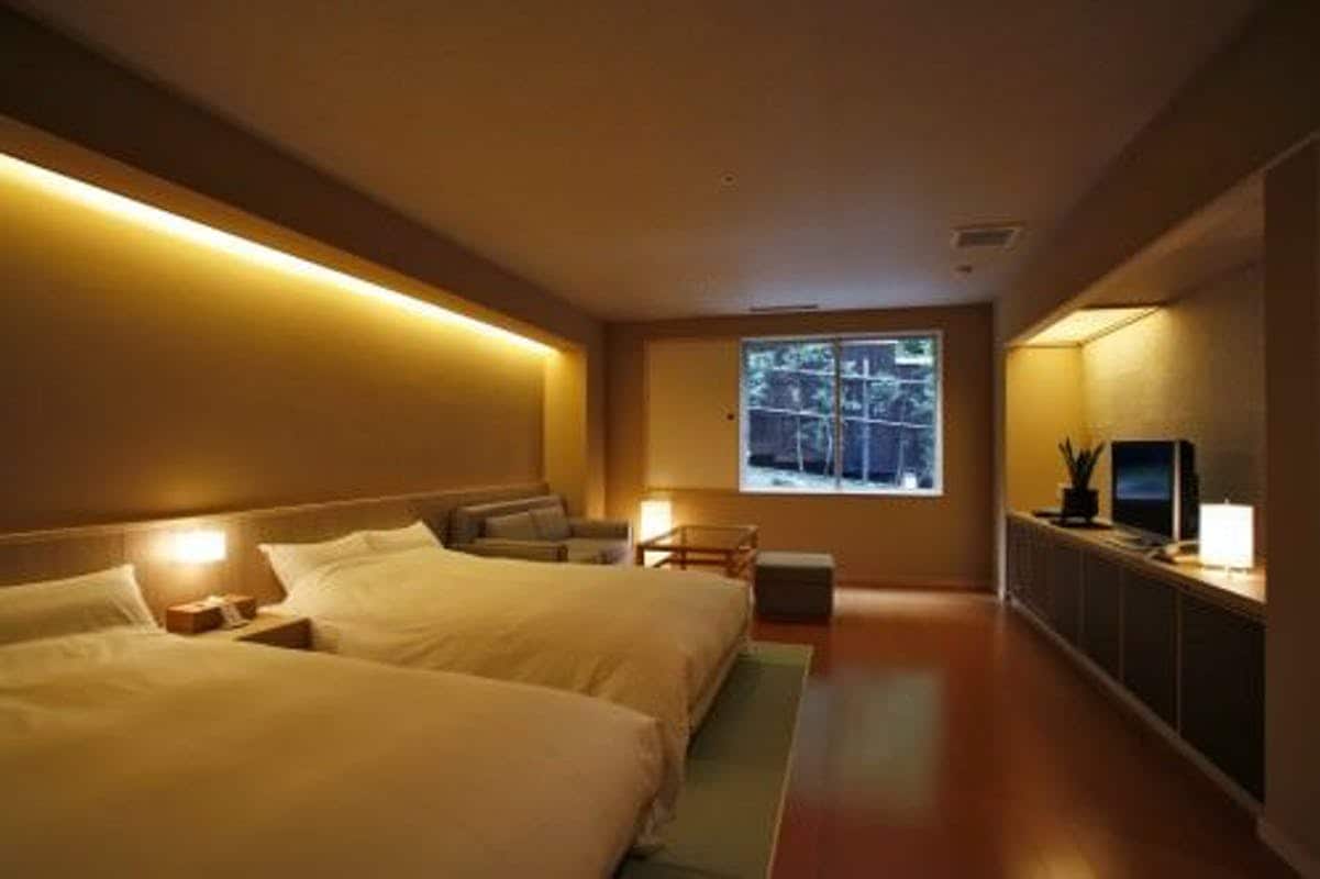 [Non-smoking] Twin with cypress bath (45 square meters)