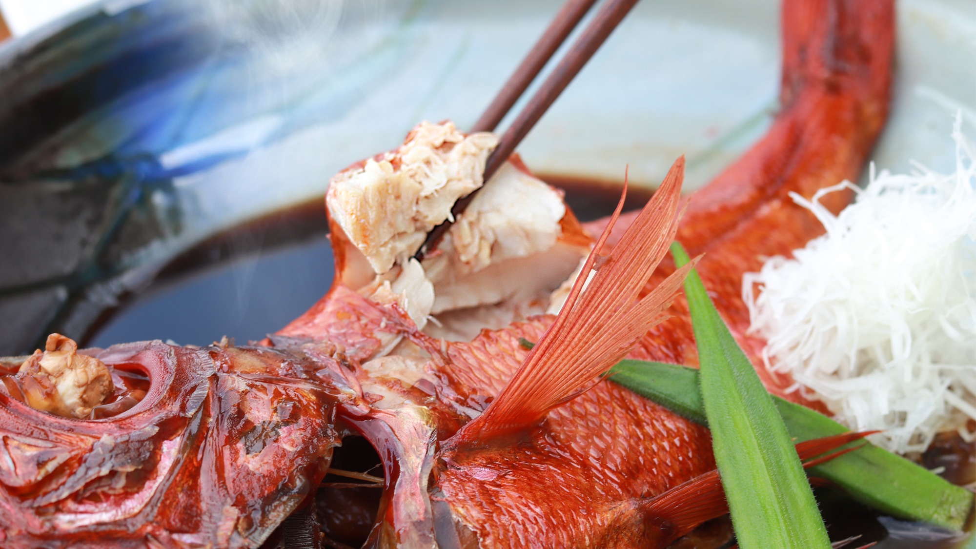 Đây là món Izu hầm cao cấp chính hiệu "Inatori ninh kinmedai"