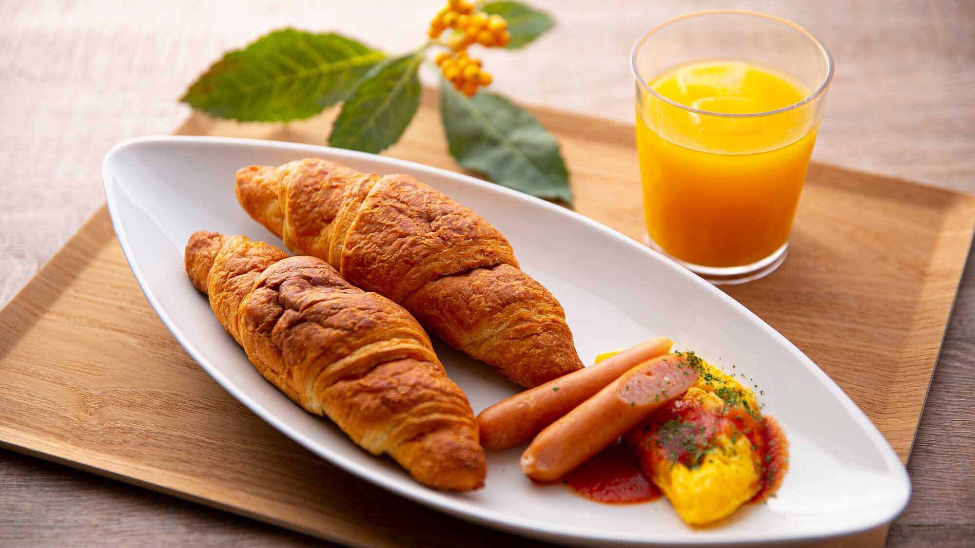 ・ 雞蛋料理的西式早餐示例。吃好，開始新的一天！