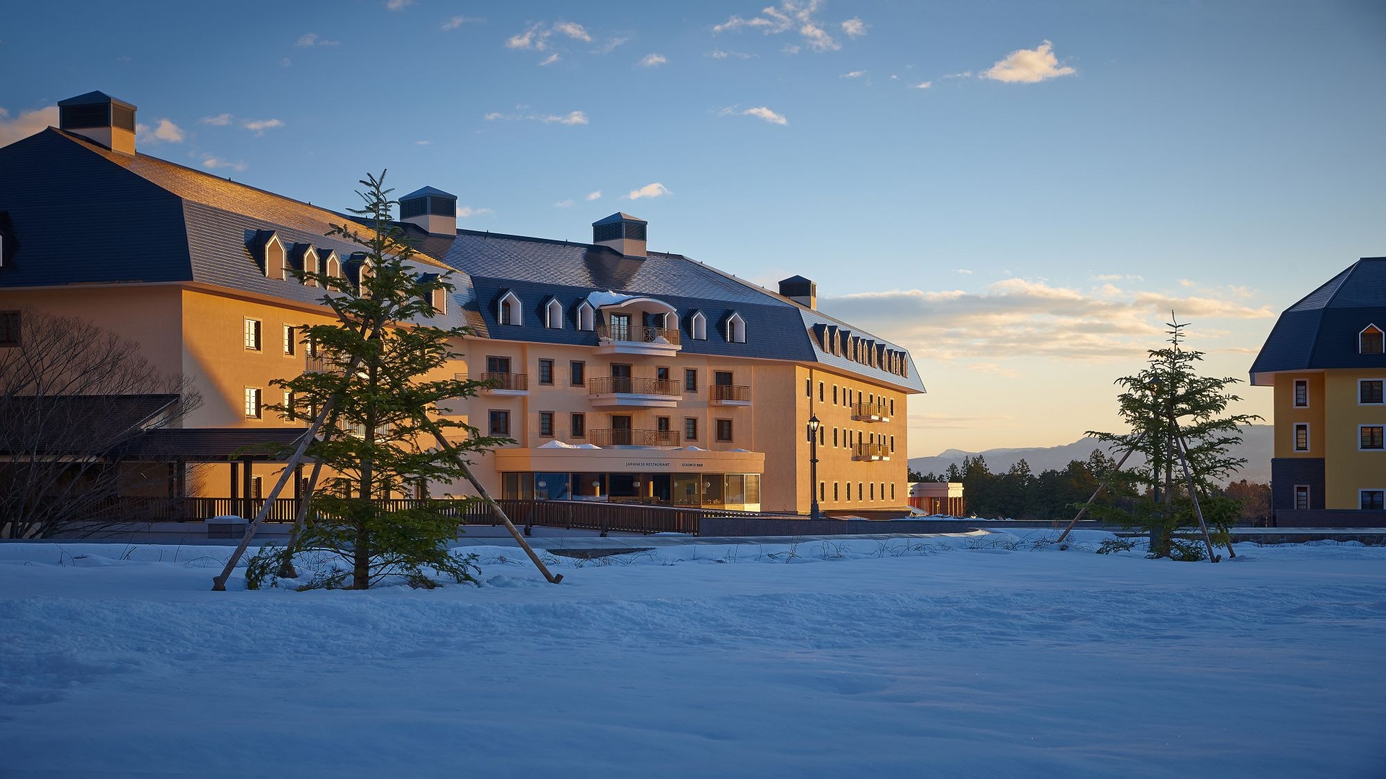 Exterior of the lodge