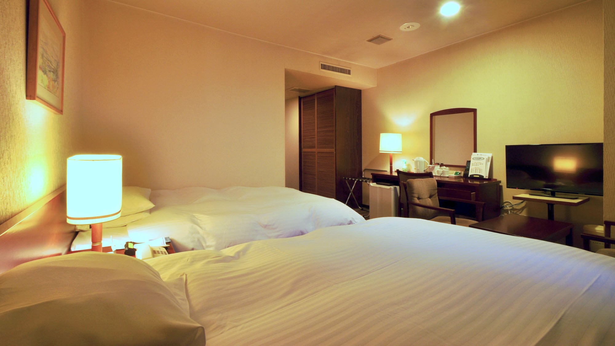 【本館雙床房】在秋田旅行時，我們將為您提供輕鬆的時光。