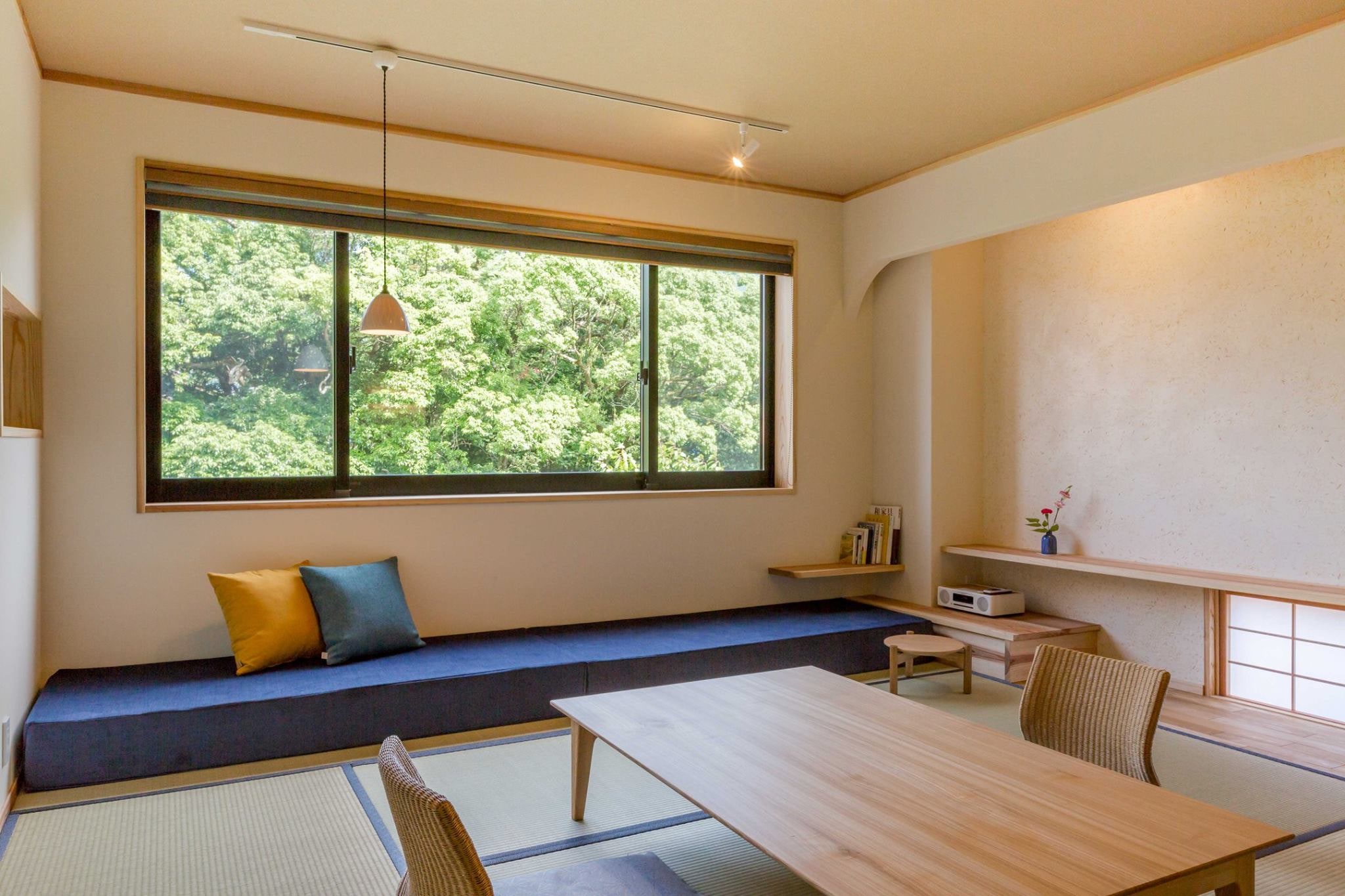 Guest room "Fuyo" with a semi-open-air bath