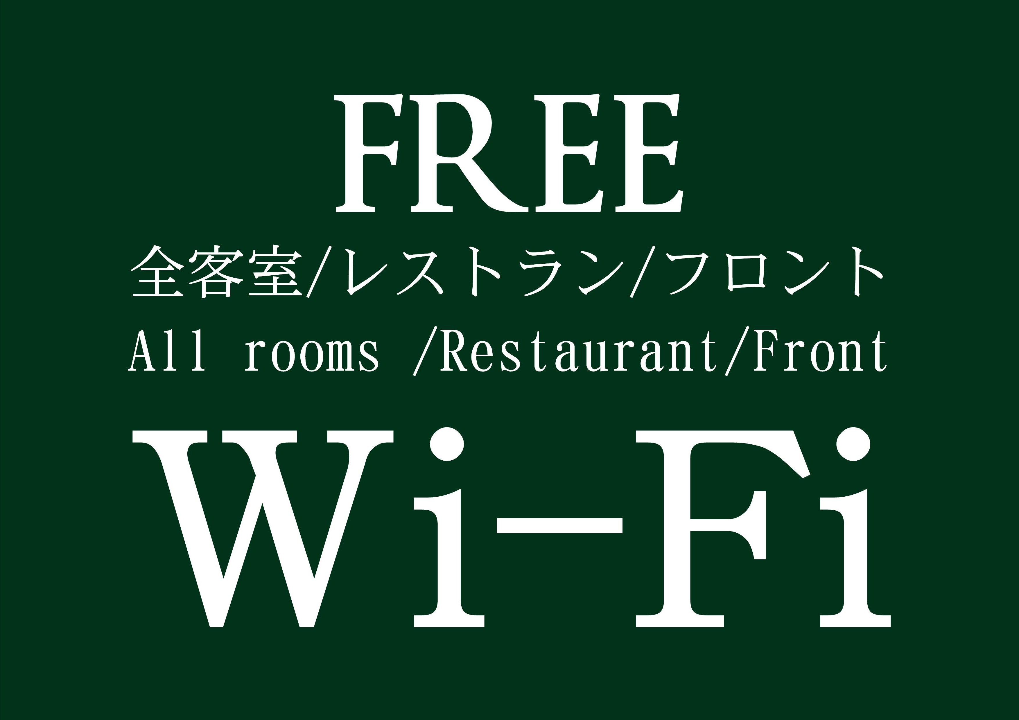 Wi-Fi available in all rooms