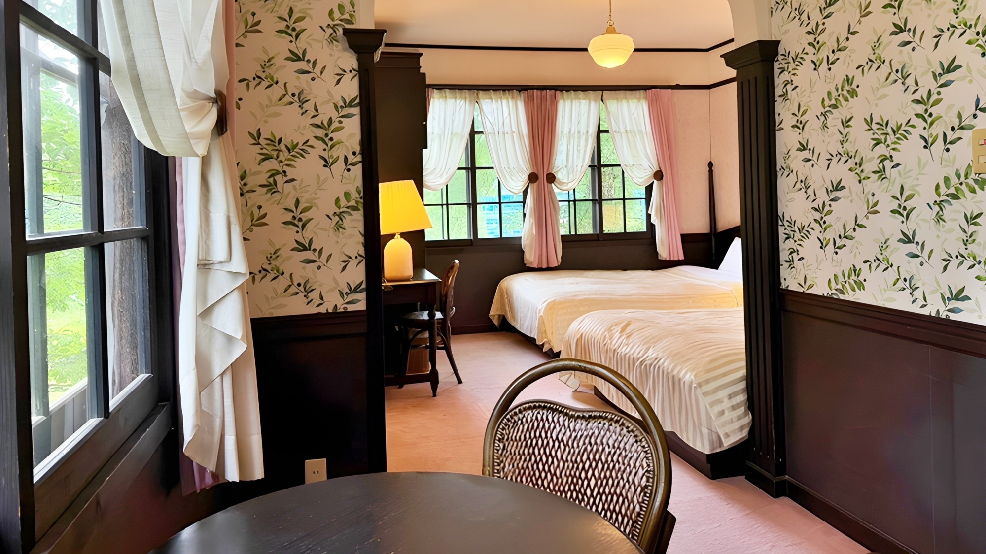 [Kamar Sudut] Kamar Twin Deluxe (25㎡) Ranjang Ganda