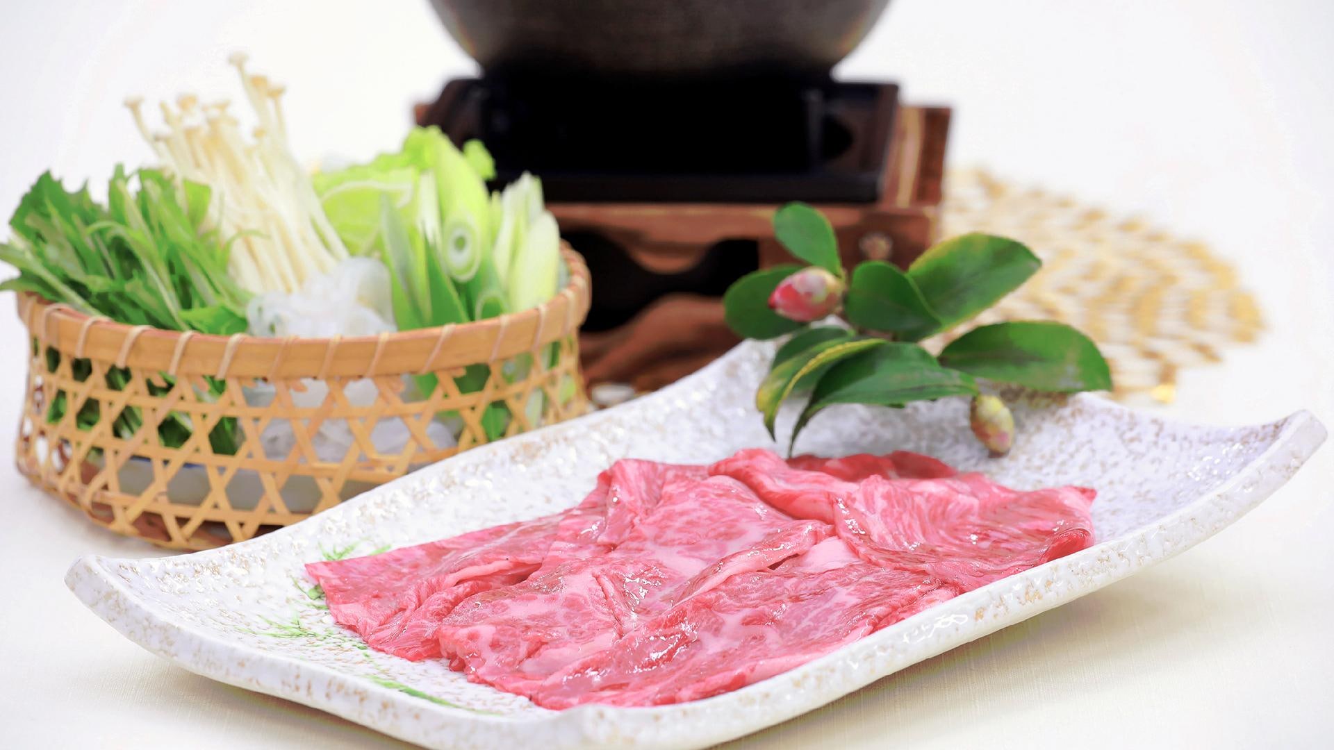 Gambar daging sapi kobe sukiyaki kaiseki