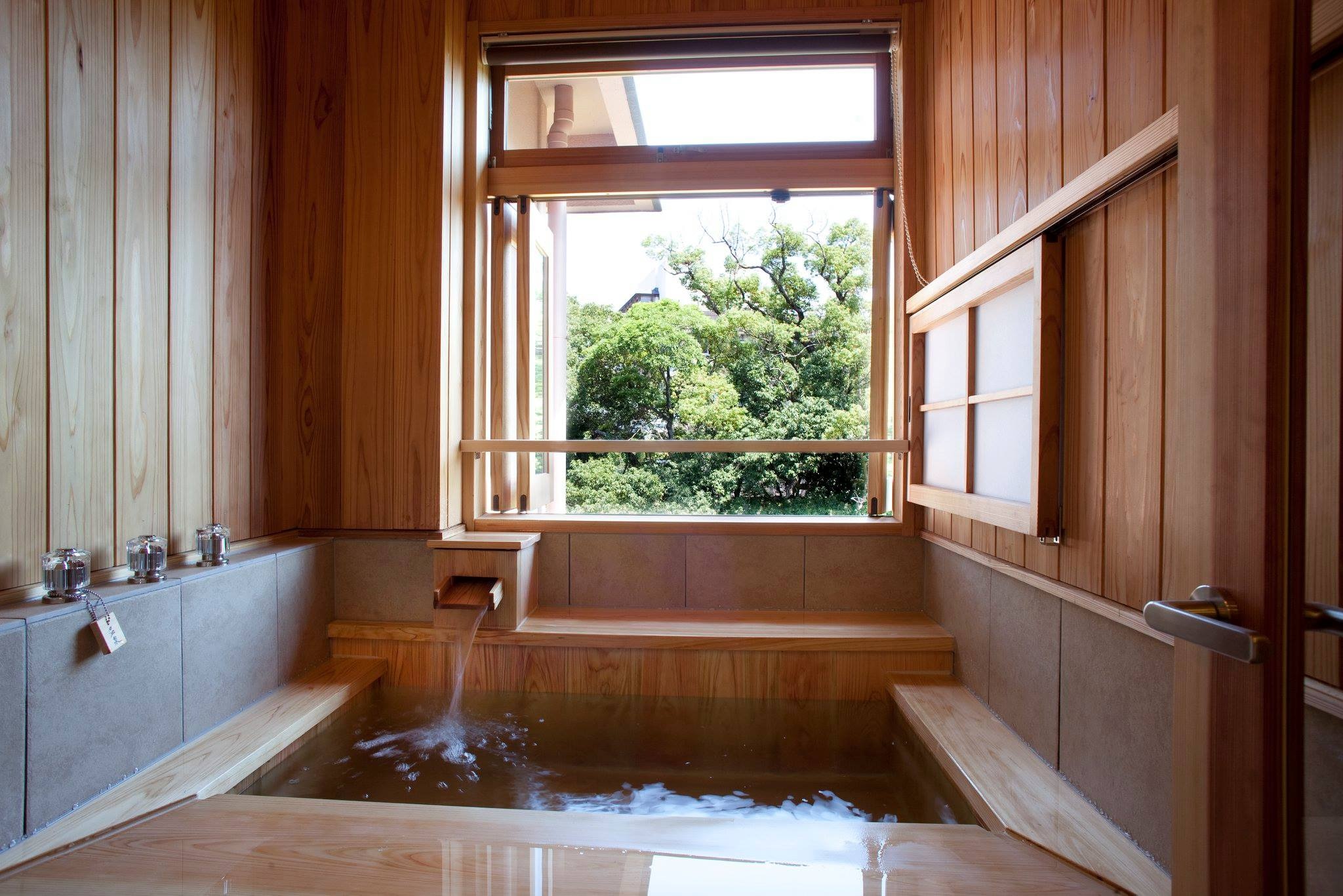 [Japanese-Western room with semi-open-air bath - Nadeshiko] Bathroom