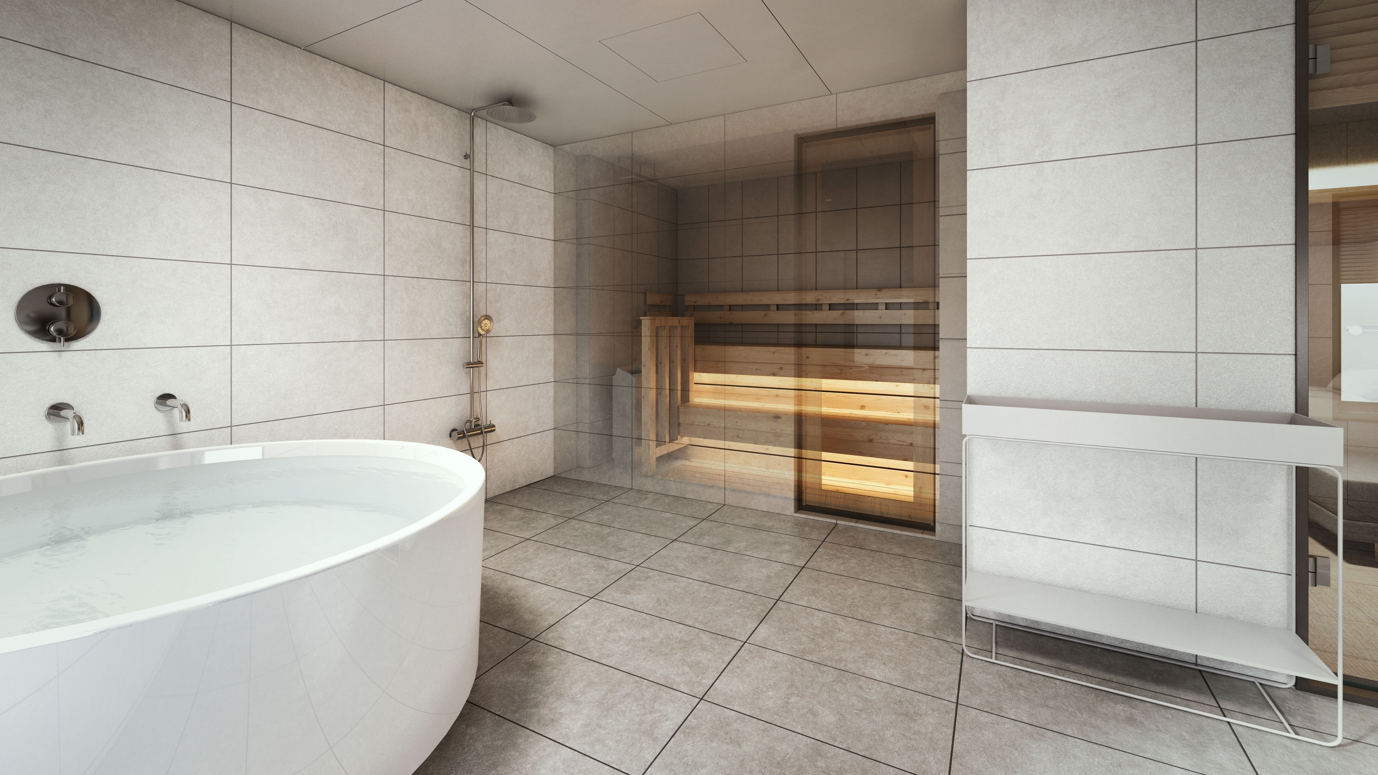 Suite with sauna Bathroom, sauna *Image for illustration purposes only