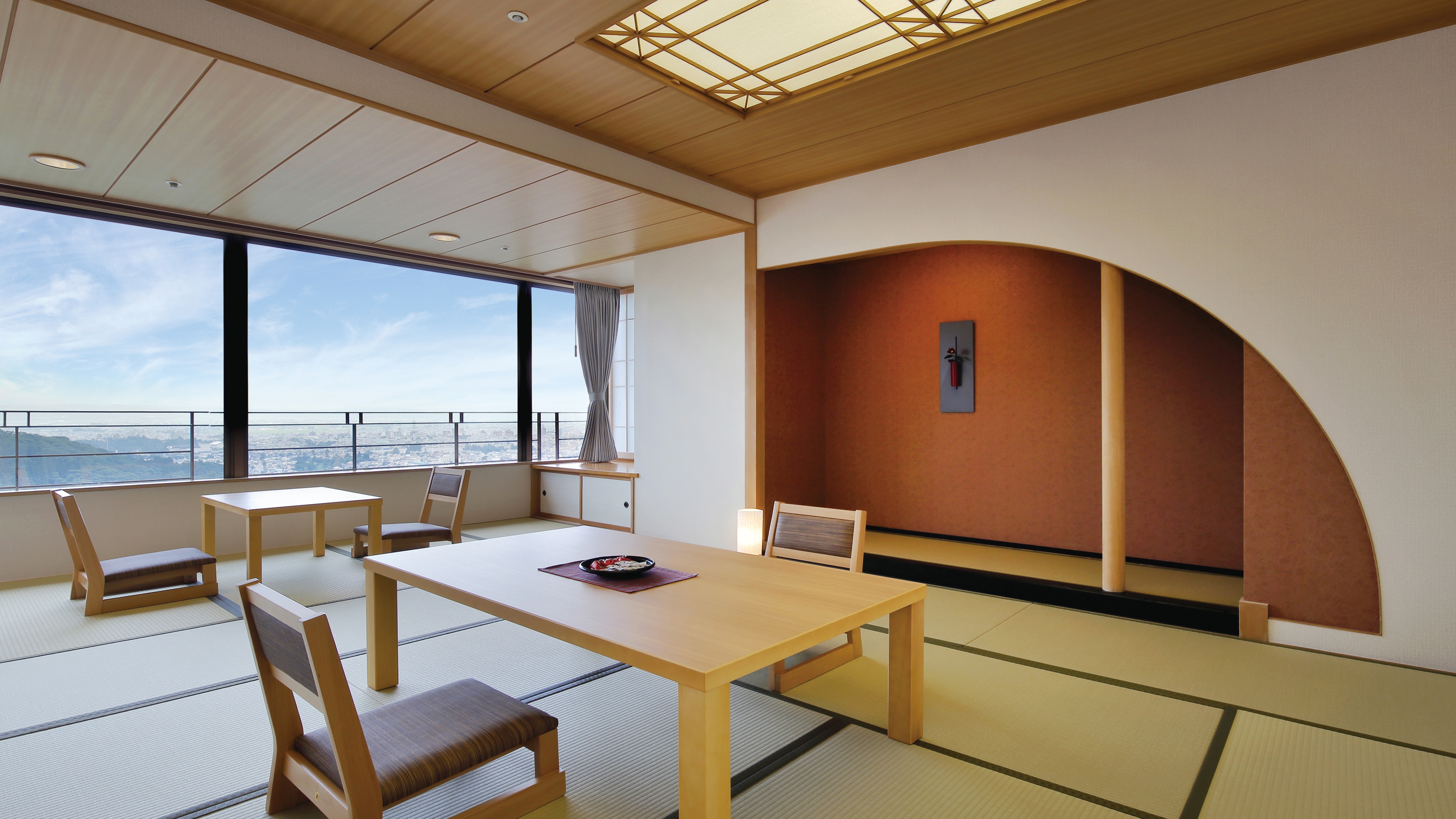 Kamar bergaya Jepang di gedung menara (lantai 7 hingga 17)