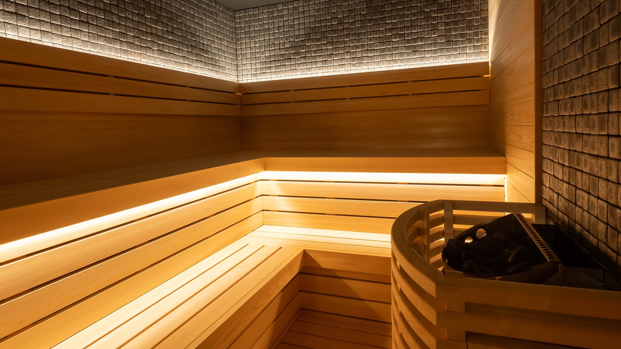 [Separate large baths for men and women] Sauna