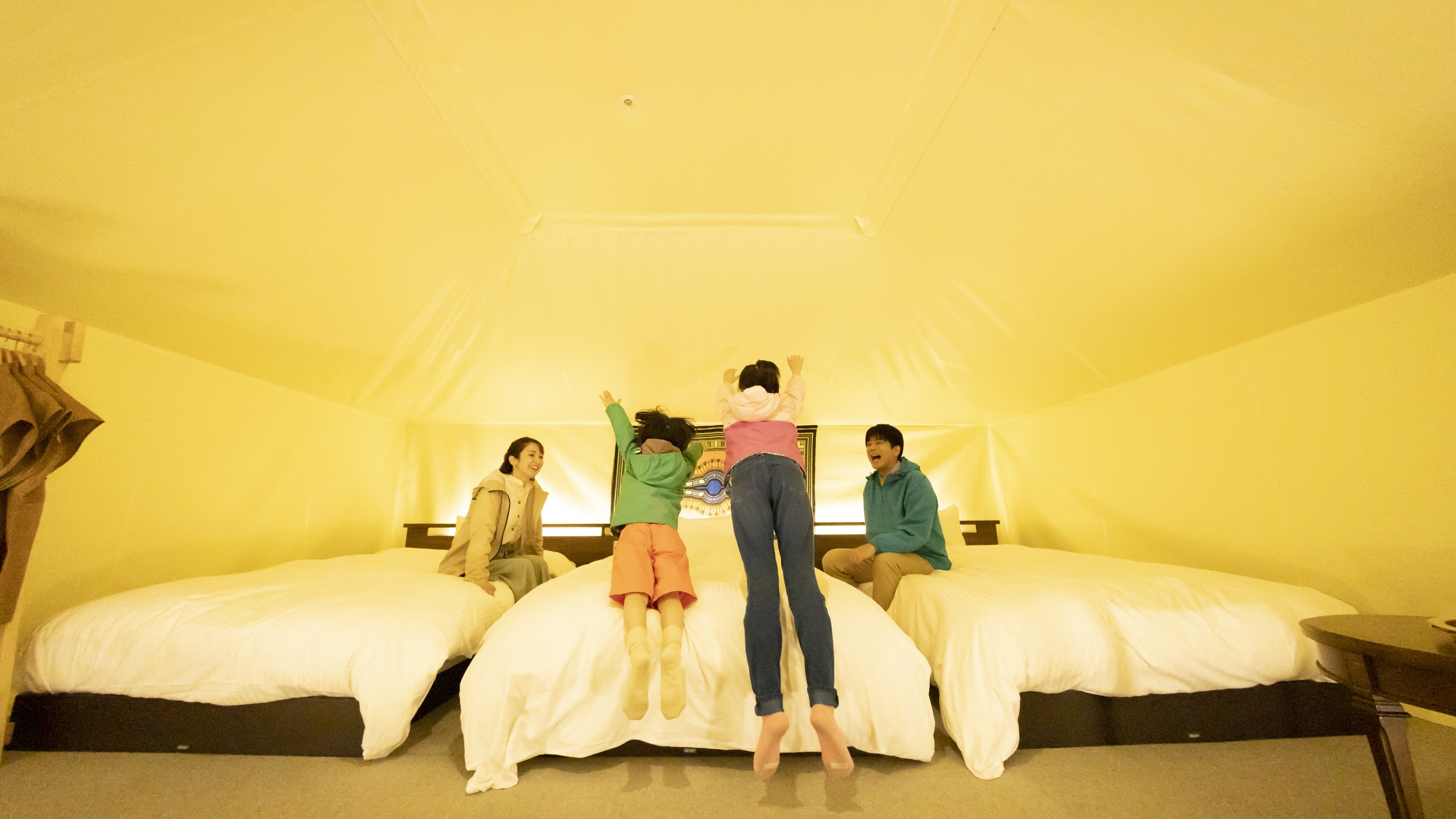 Glamping Room Triple, 4-person capacity *Example of a guest room