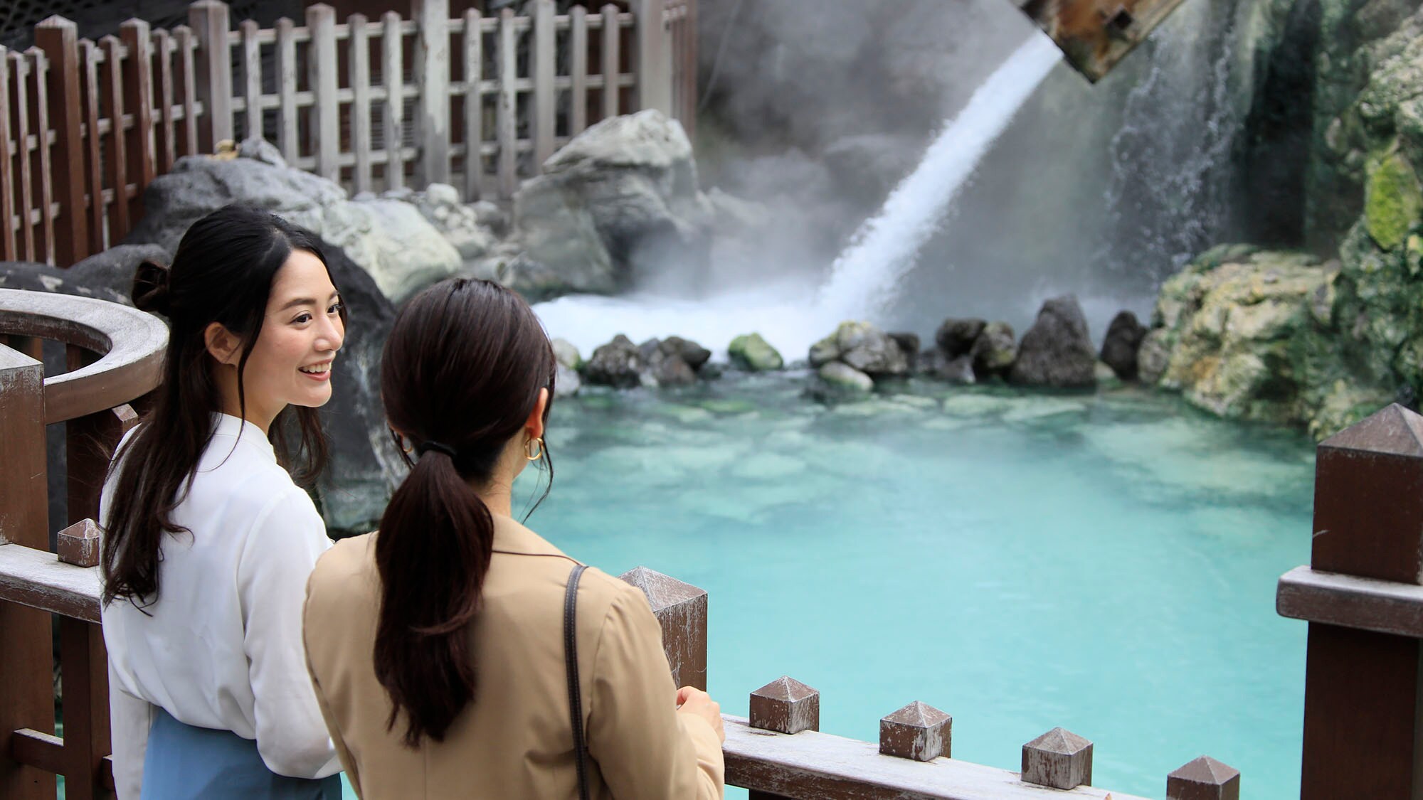Walking around Kusatsu Onsen is one of the pleasures