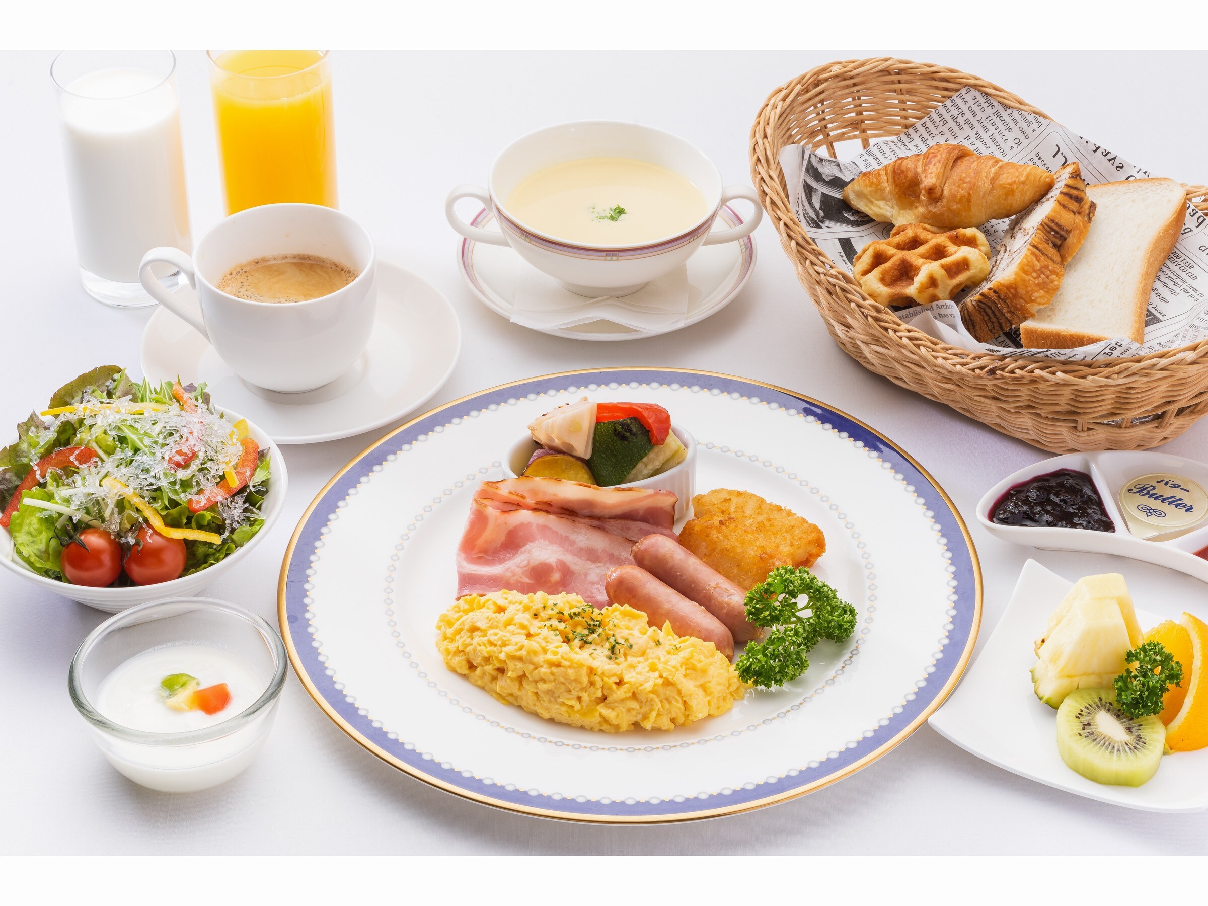Bữa sáng kiểu phương Tây dành cho người lớn (ví dụ)