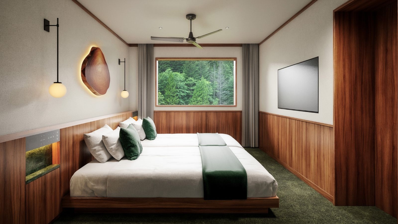 Phòng ngủ phụ của dãy phòng suite Sankara Villa