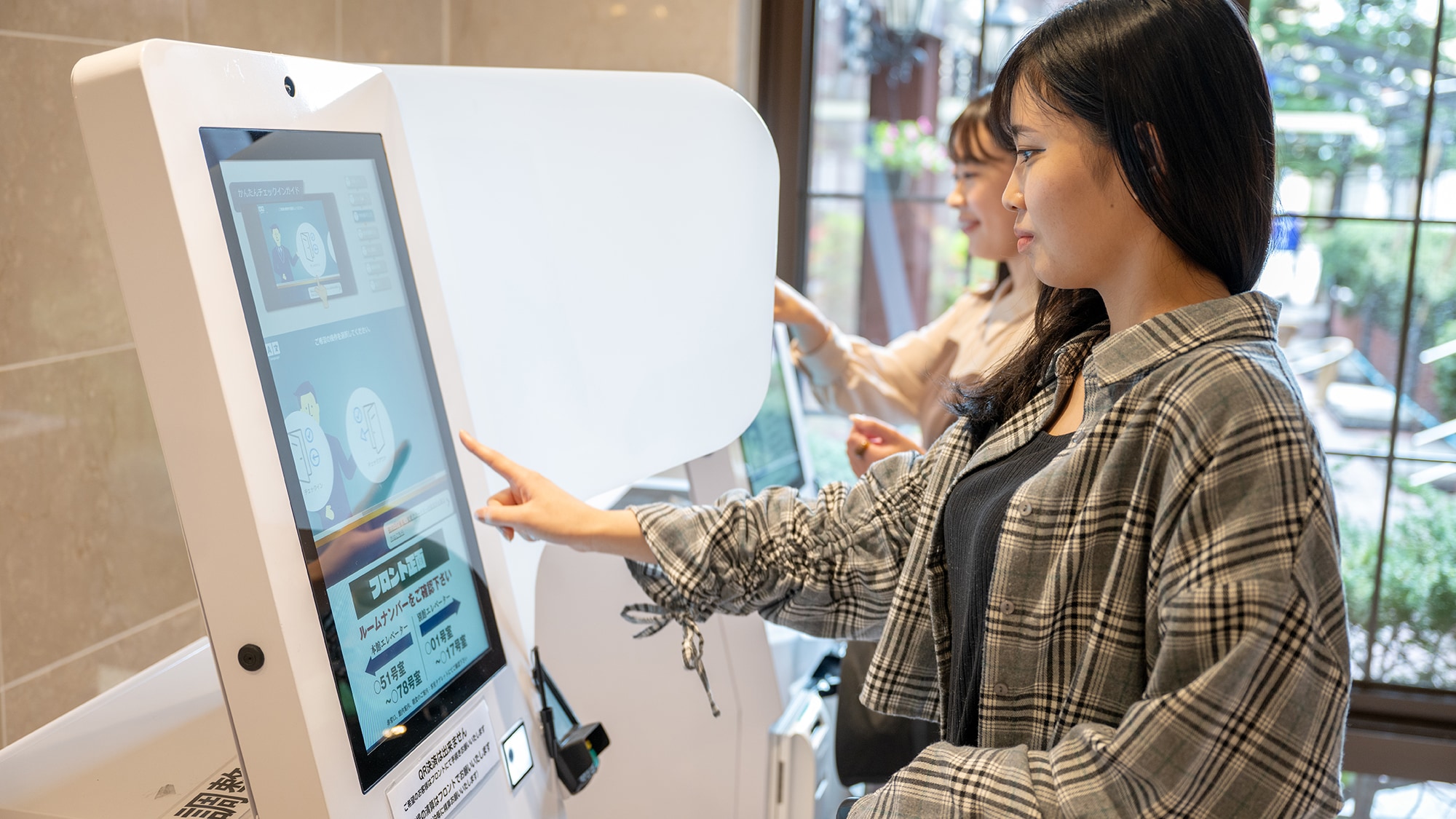 [Automatic check-in machine] Feel free to check in by yourself♪ No need to worry about meeting face to face♪