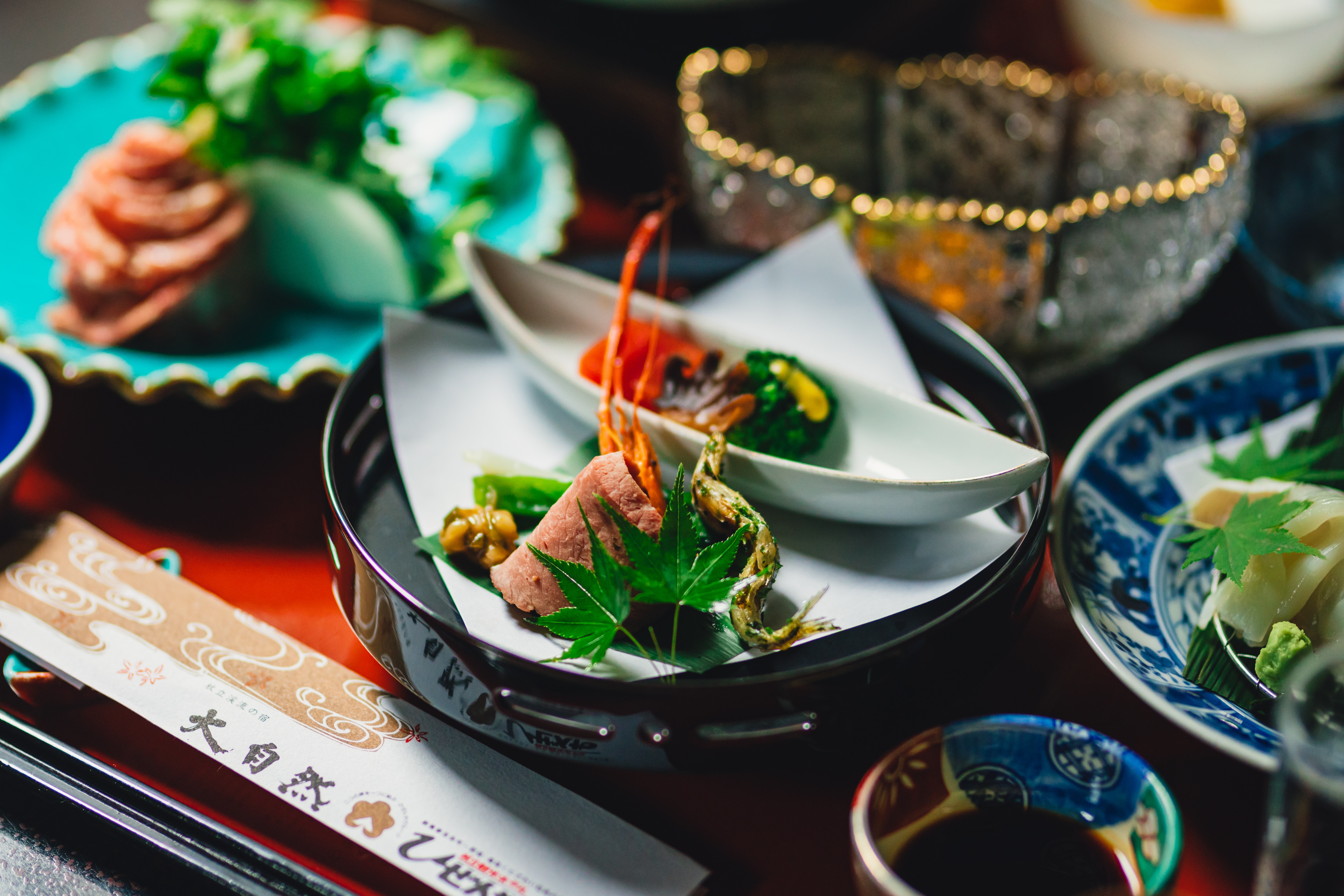 An example of seasonal kaiseki cuisine