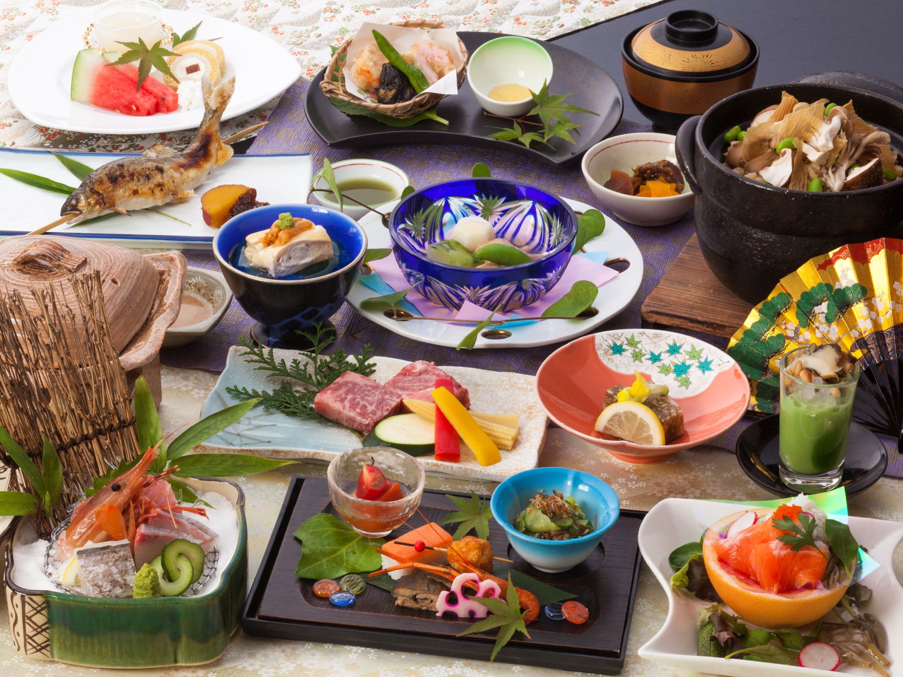 季節の和食会席膳：一例