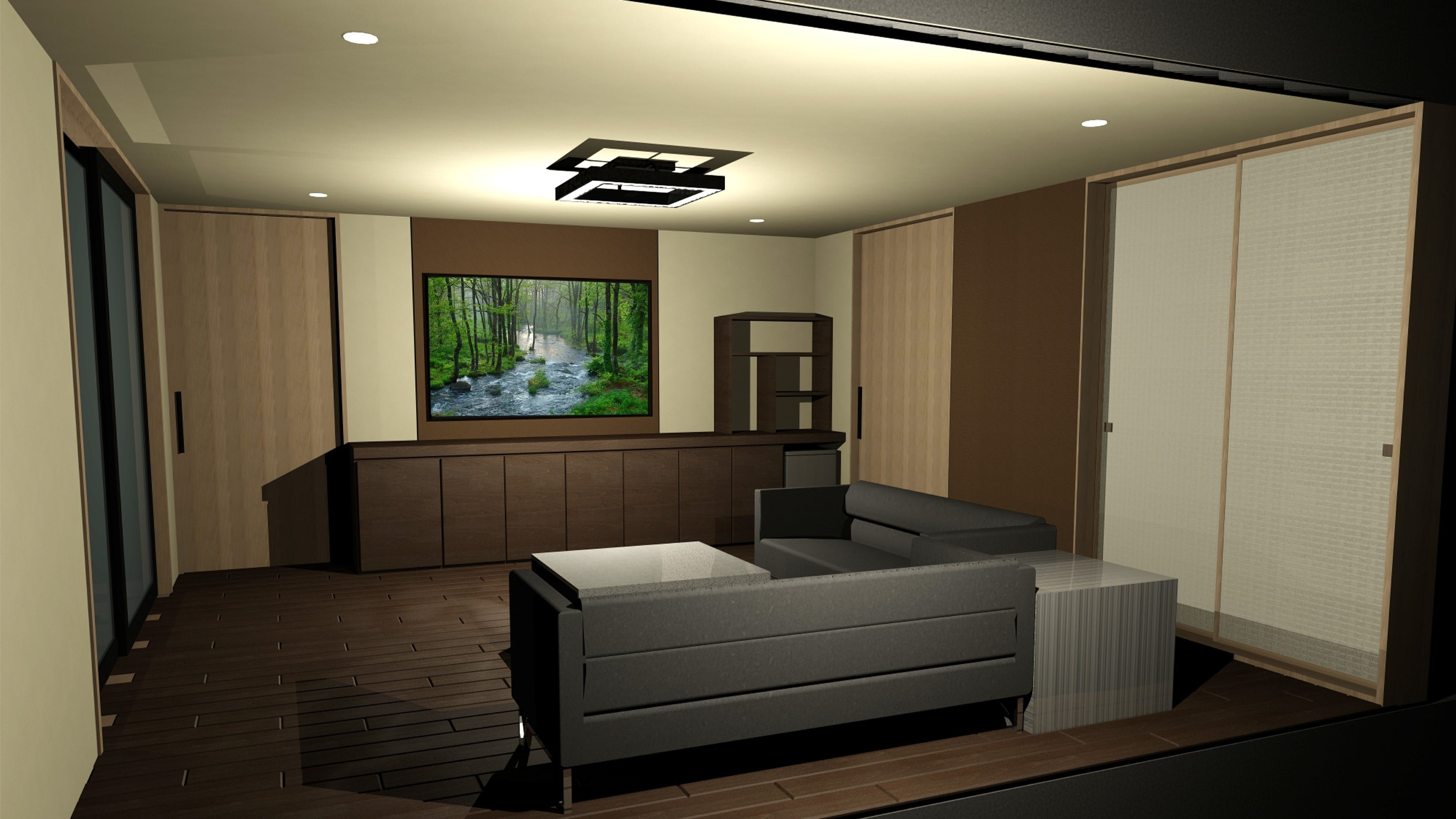 [Kanade/Living Room] Relax on the comfortable sofa and enjoy your time. *Image is for illustrative purposes only.