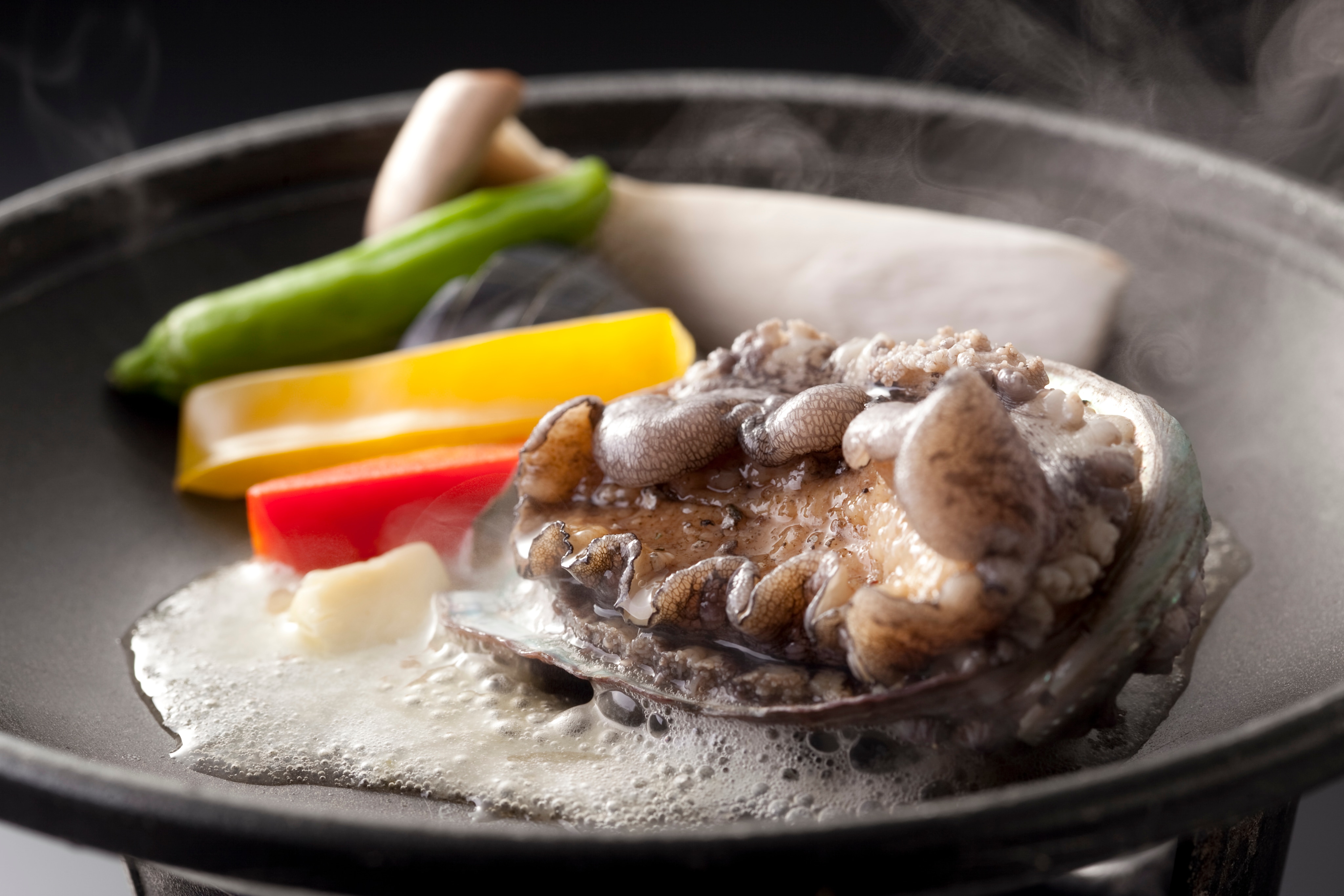 Grilled abalone