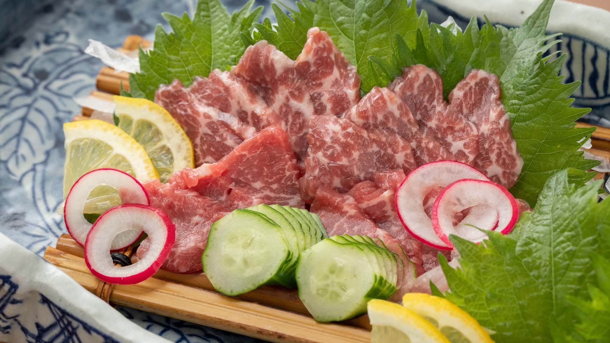Horse sashimi platter