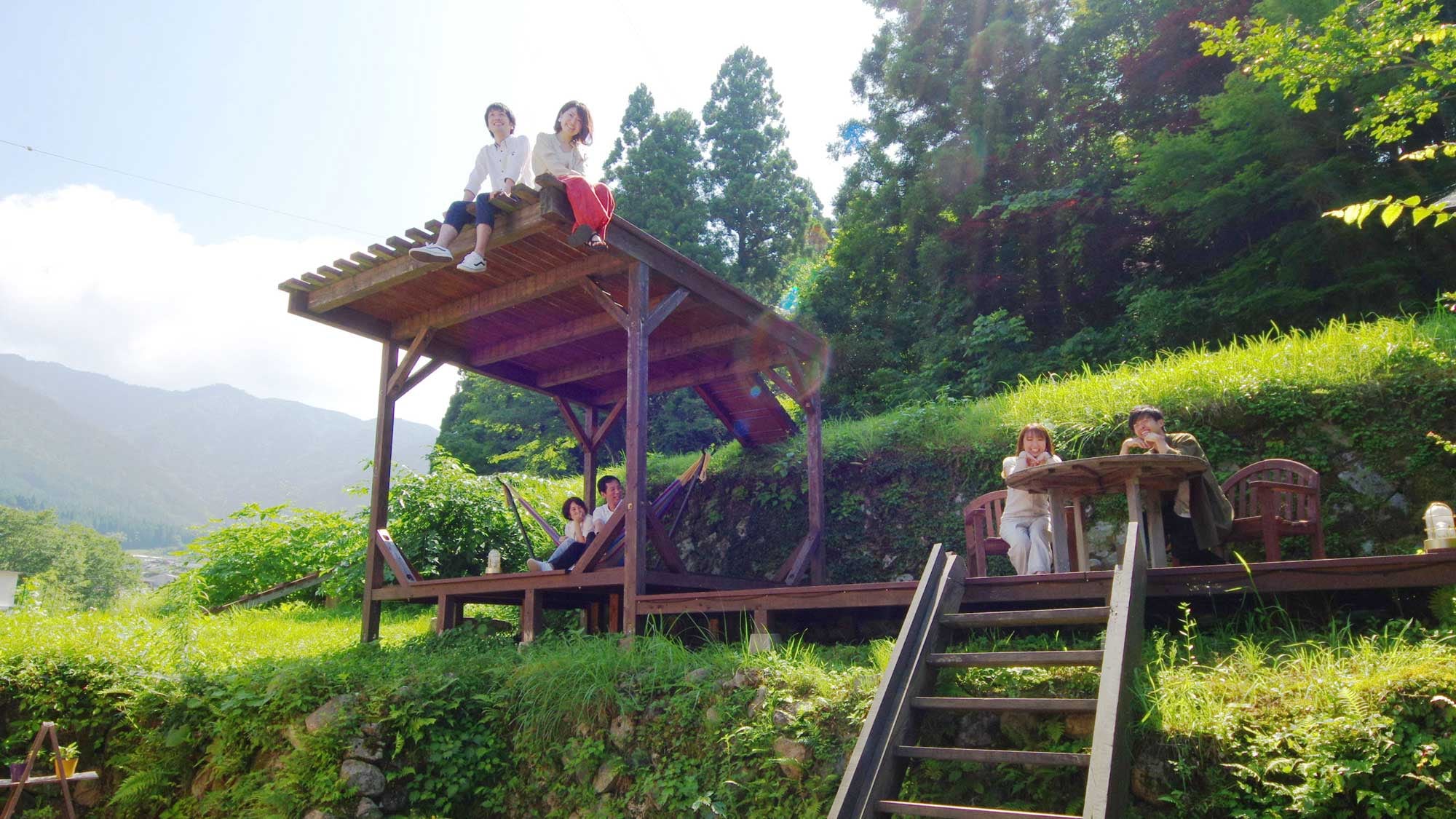 Wood deck