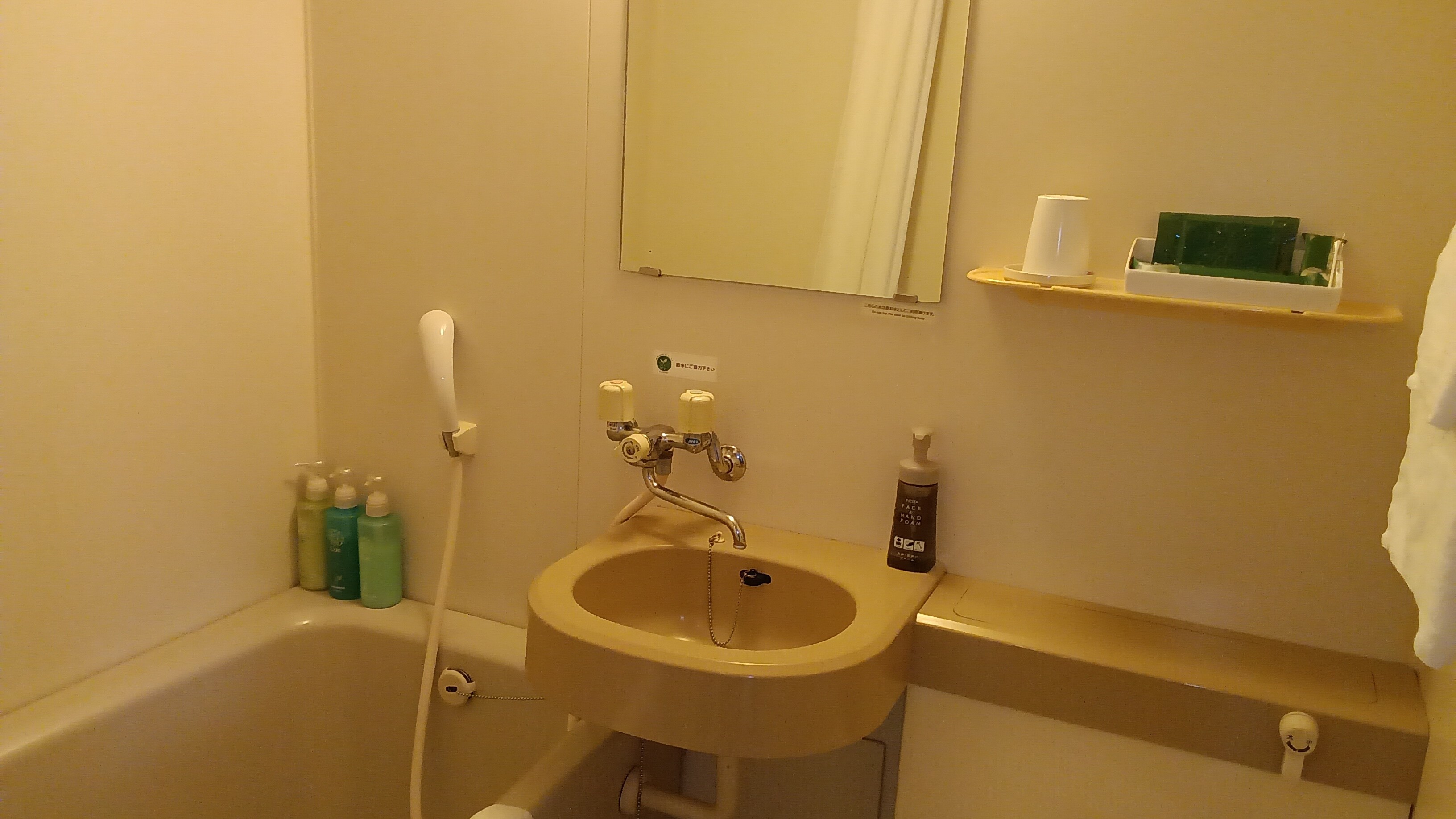 Guest room unit bathroom ①