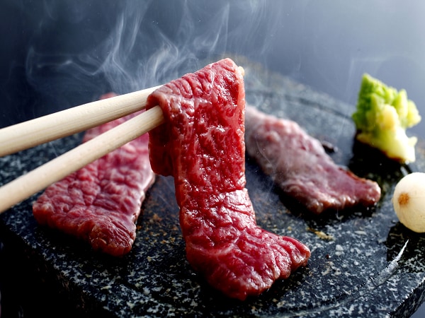 Image of Tajima beef hot stone grilled shabu-shabu