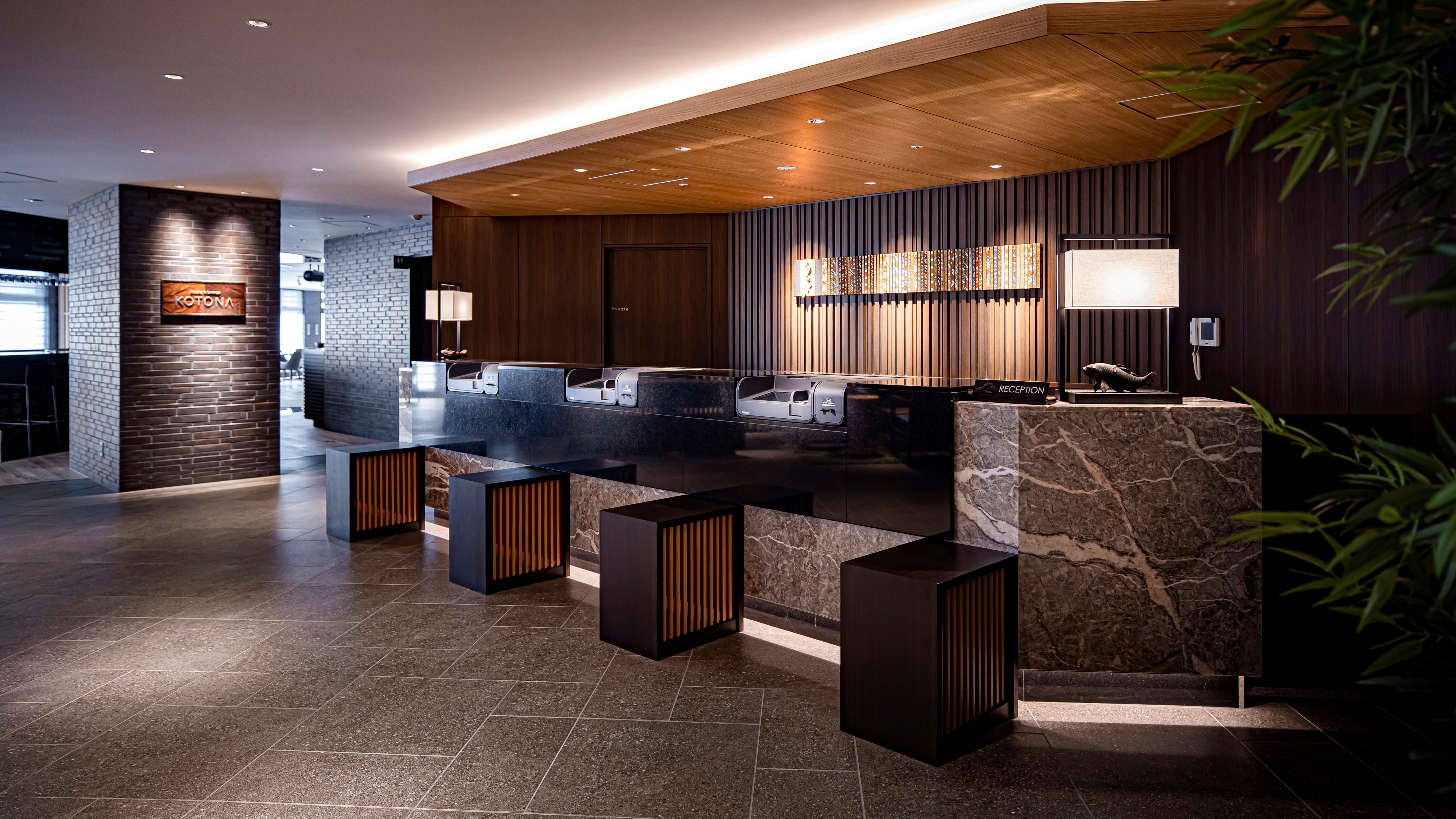 The front desk is on the 3rd floor