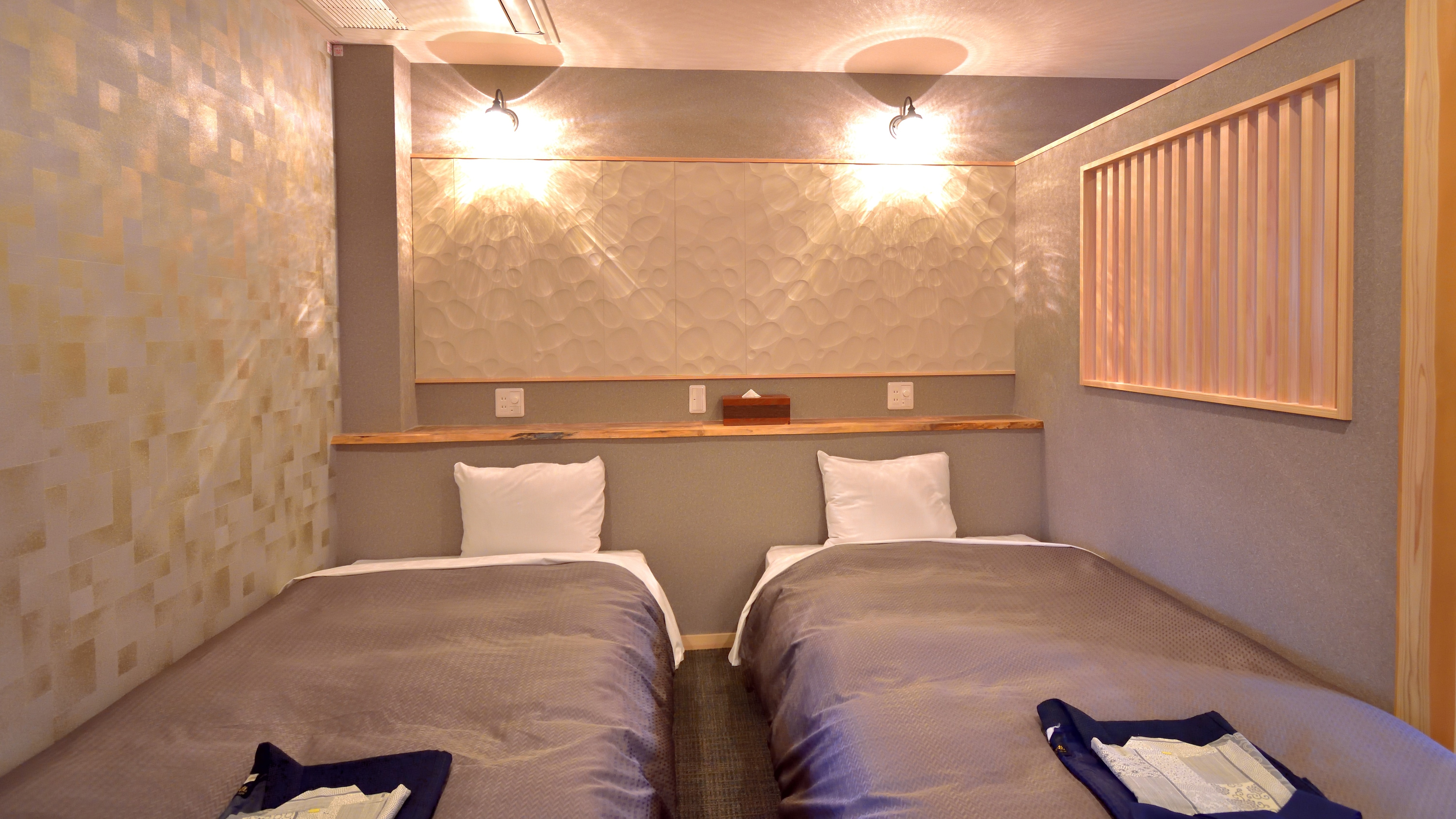 Newly established in 2023 "Haku ~ HAKU ~" Japanese-Western style room with fine view bath + low-temperature private sauna