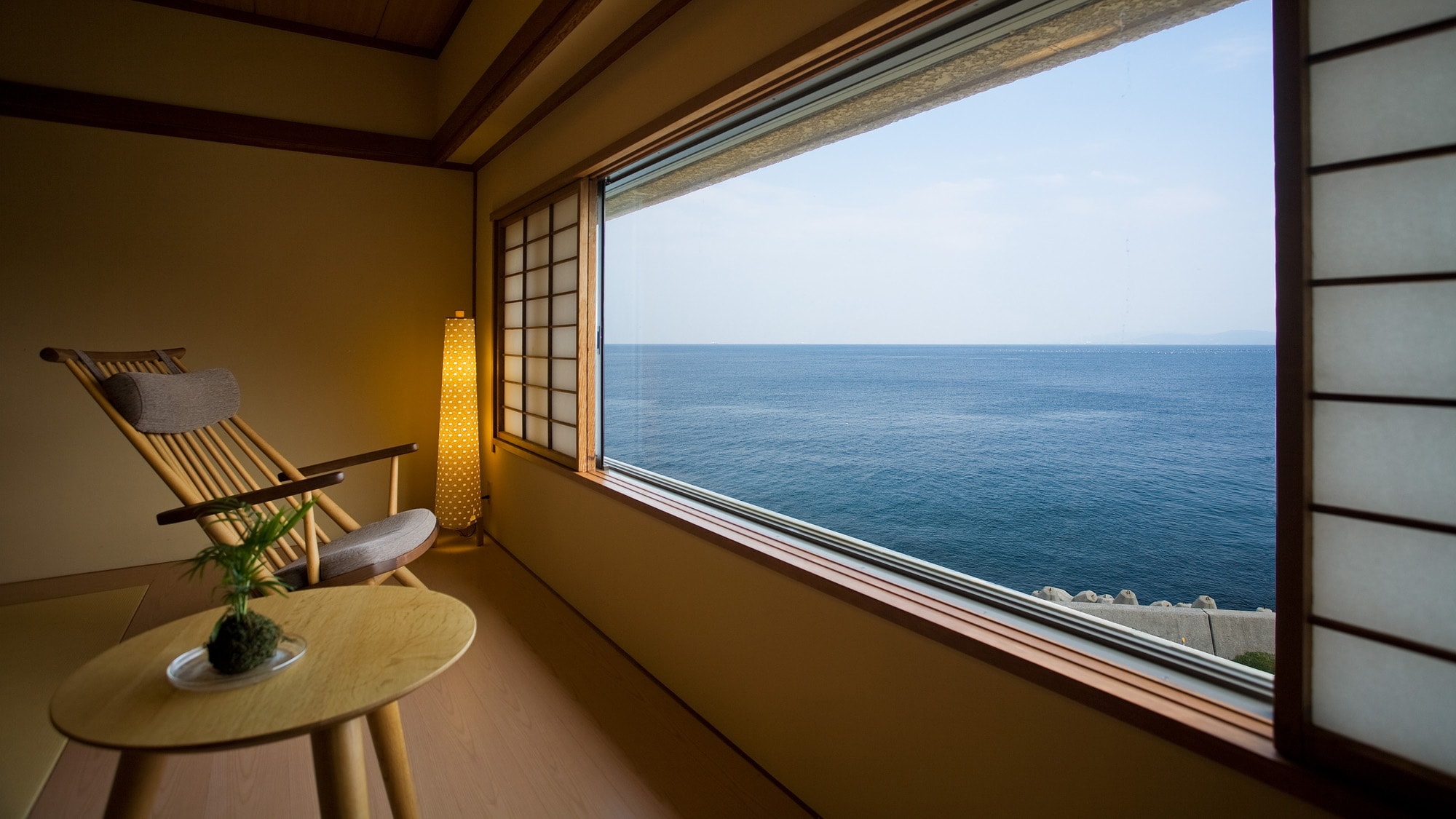 Ocean view from Japanese-style room (example)