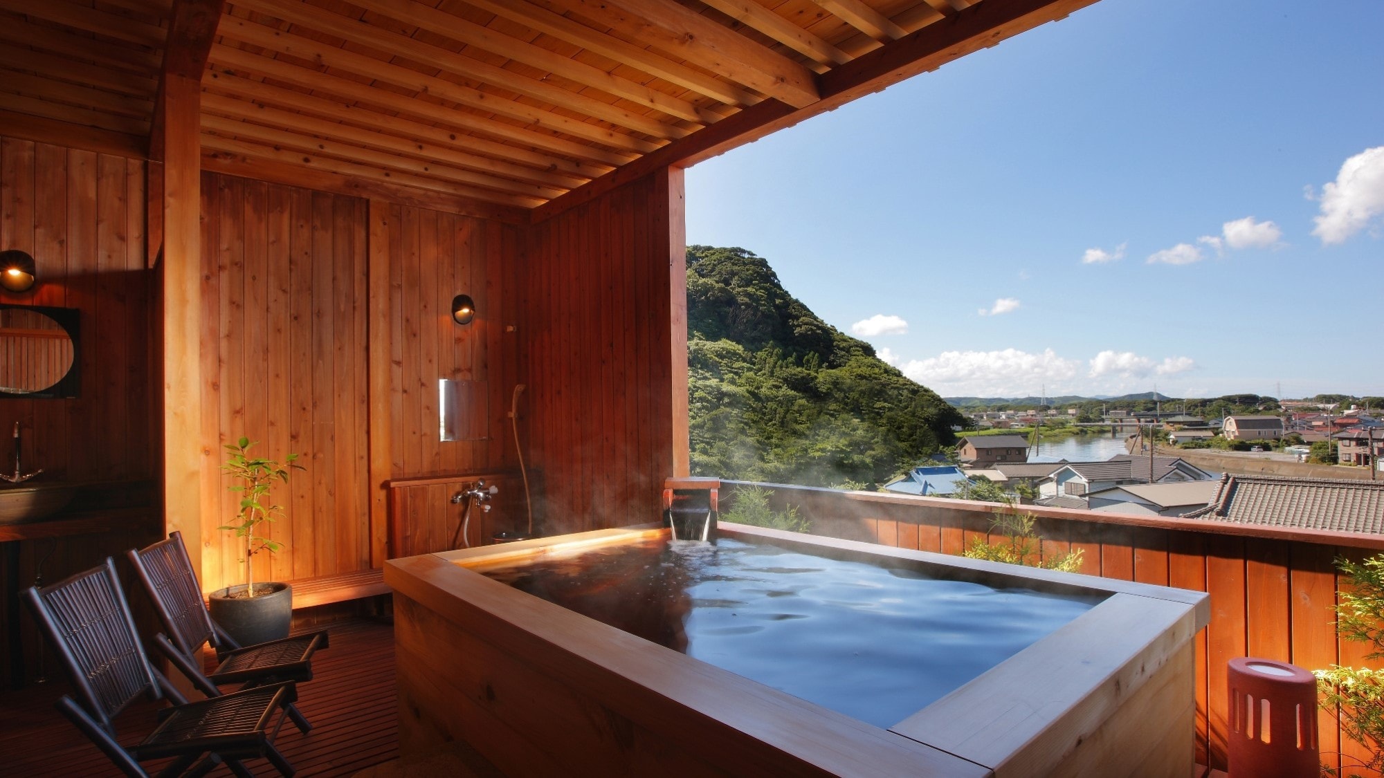 An example of a private open-air bath