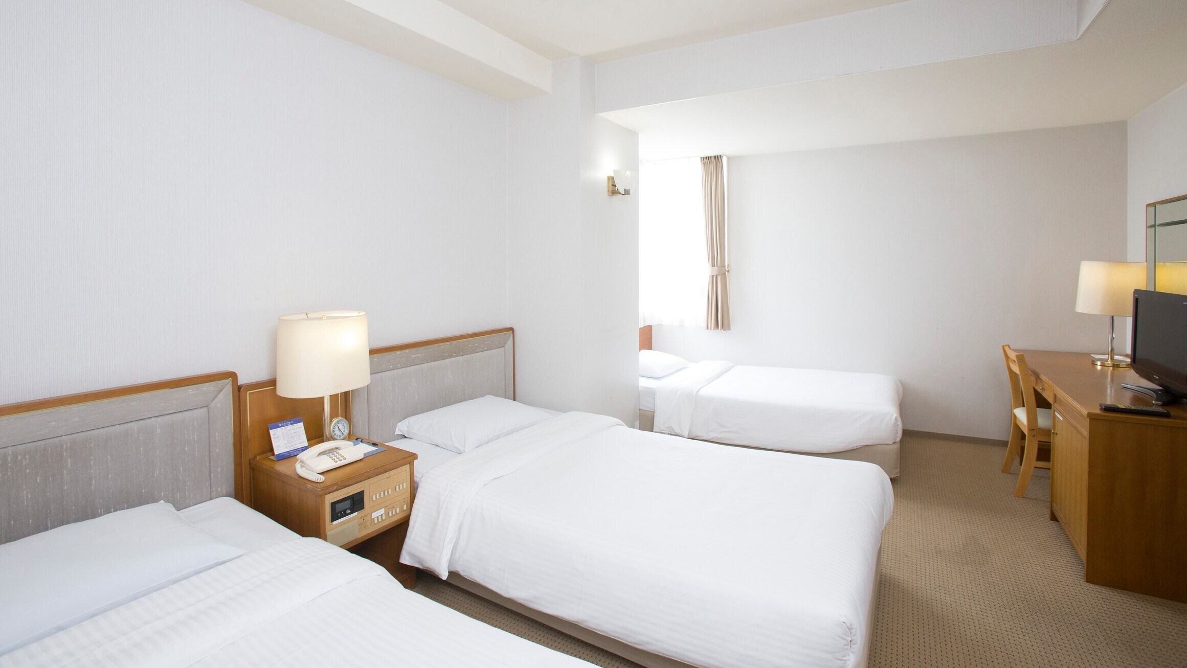 [Triple room] 2 to 3 people, 23 square meters, bed width 110
