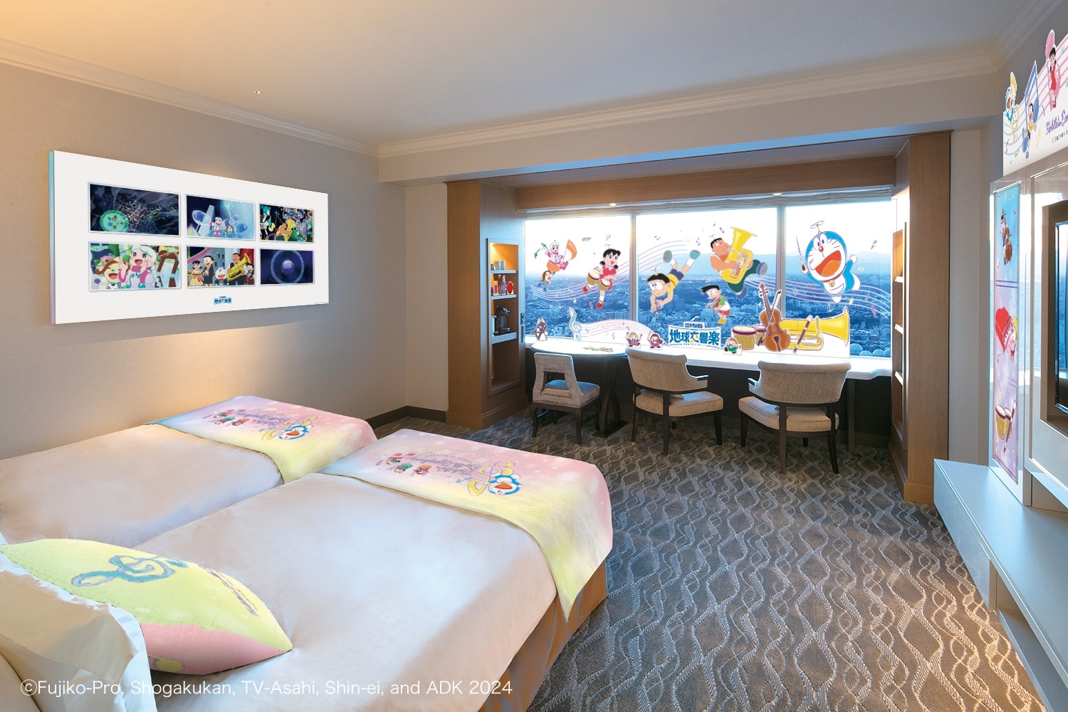 "Doraemon the Movie Room" Sky Resort Floor "Atelier" Deluxe Twin City View