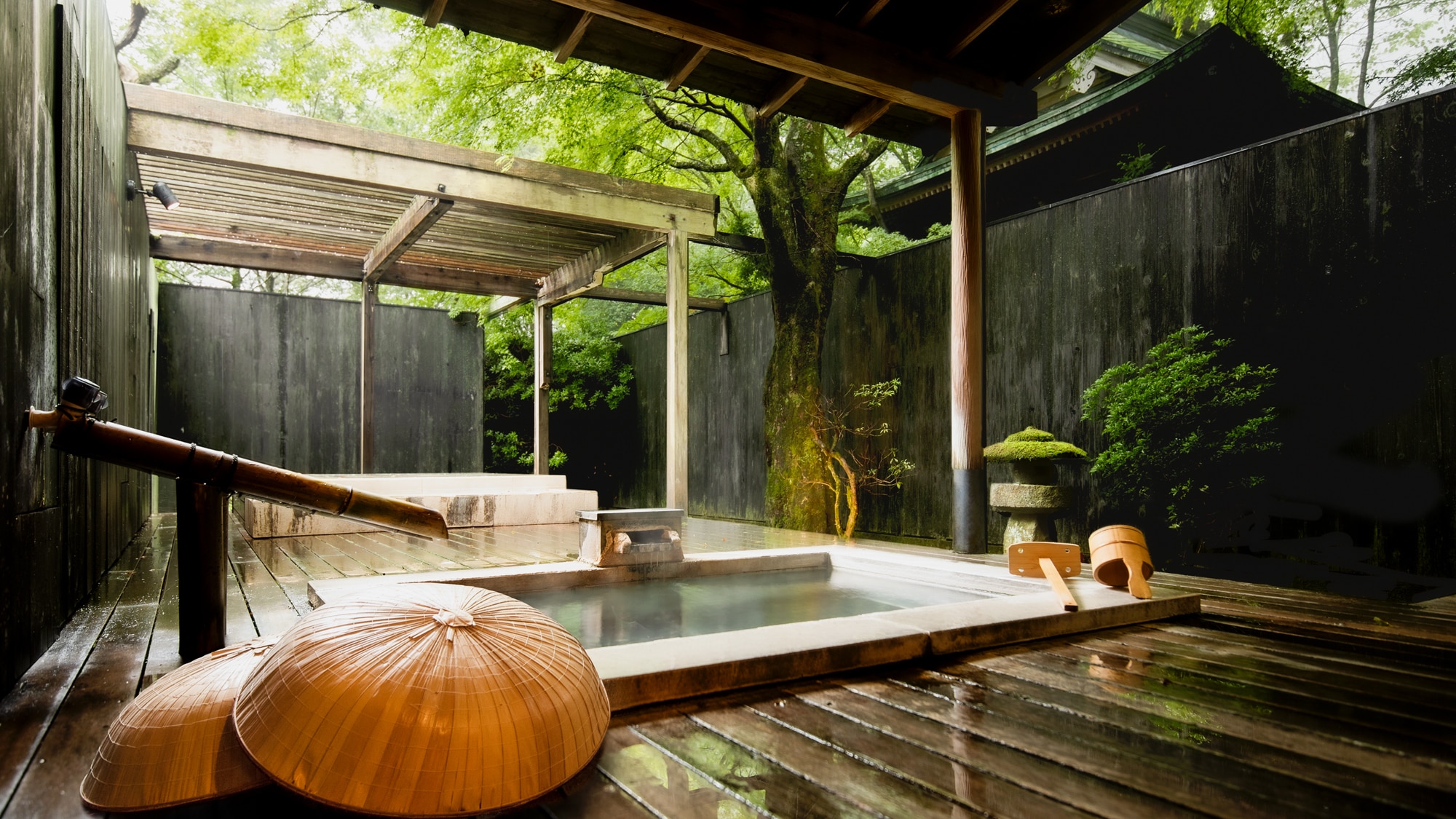 Yamaboshi open-air bath footbath