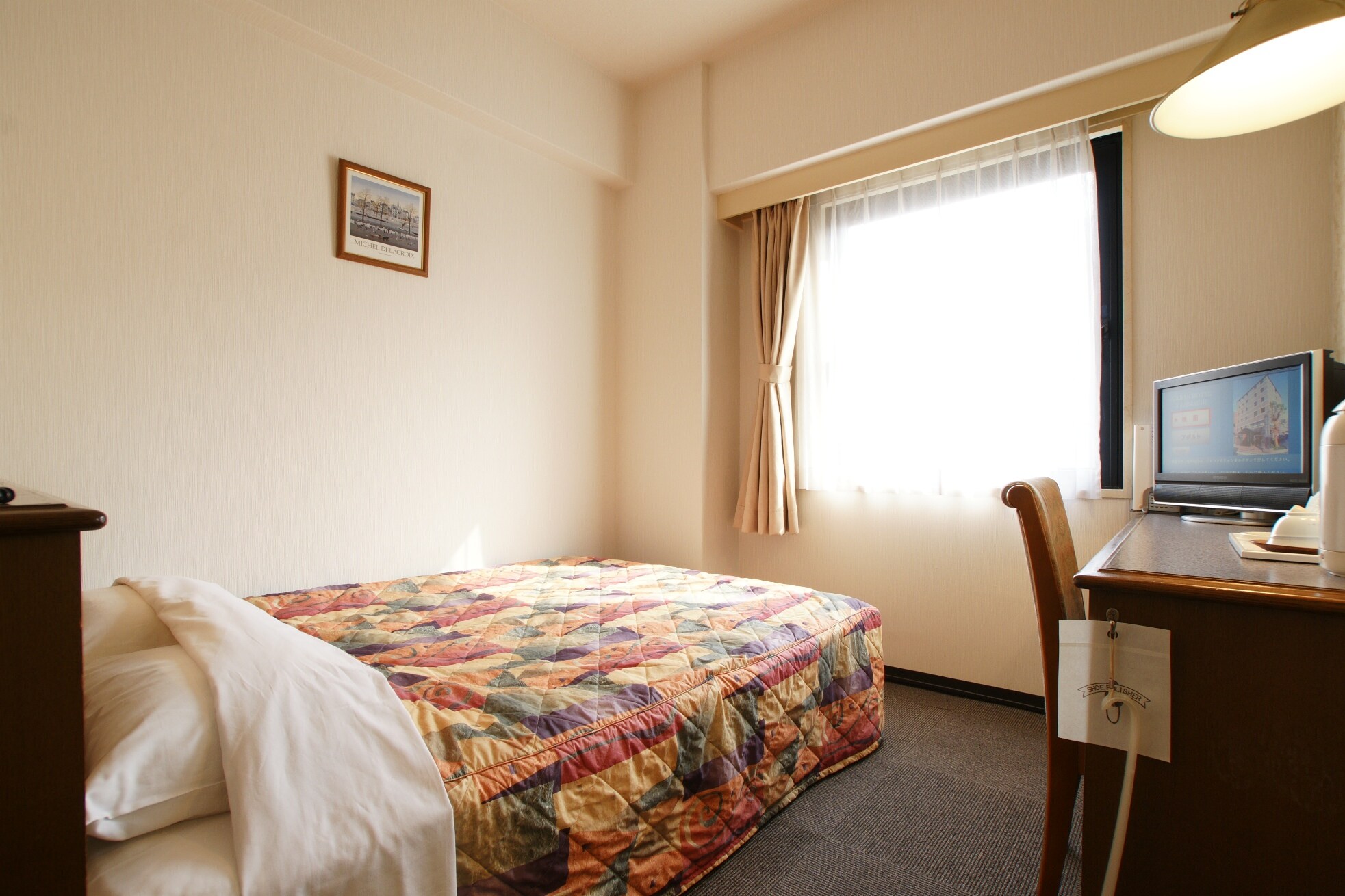 ■Guest rooms: Non-smoking■The beds are double size, 140cm wide and spacious.