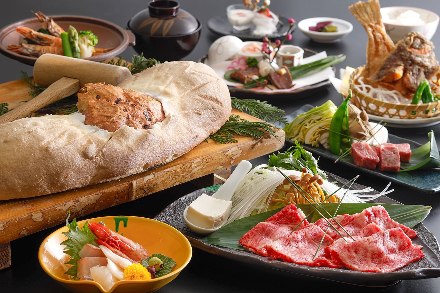 Ranman Course / Spring, Summer, Autumn [Crab Igloo, Tajima Beef Shabu-Shabu, Tajima Beef Steak Course]