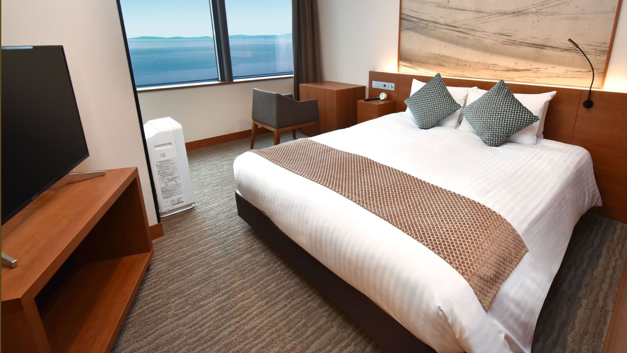 ห้องมาตรฐานเตียงคู่พร้อมวิวอ่าว