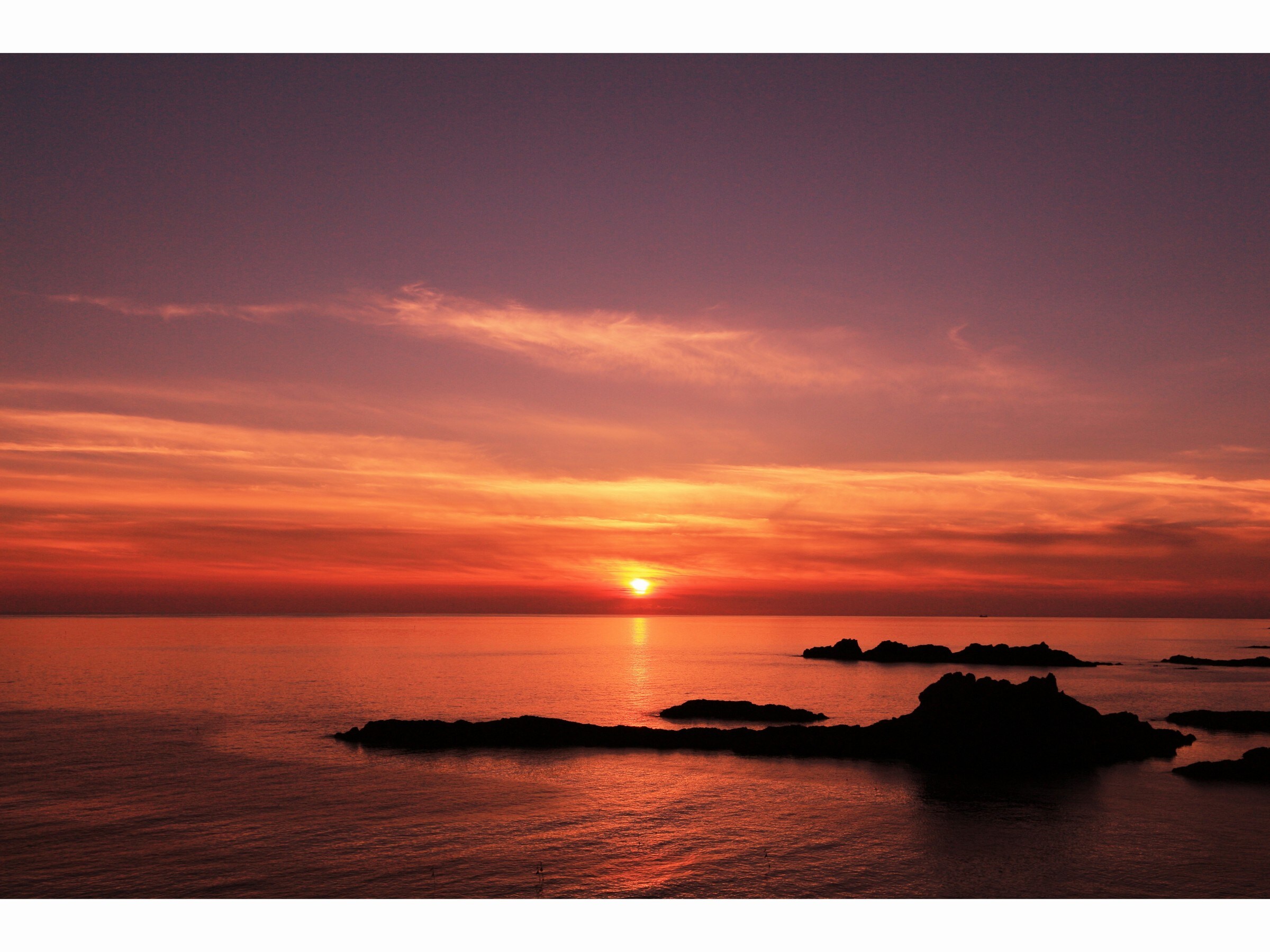 A view of the sunset (within the hotel grounds)
