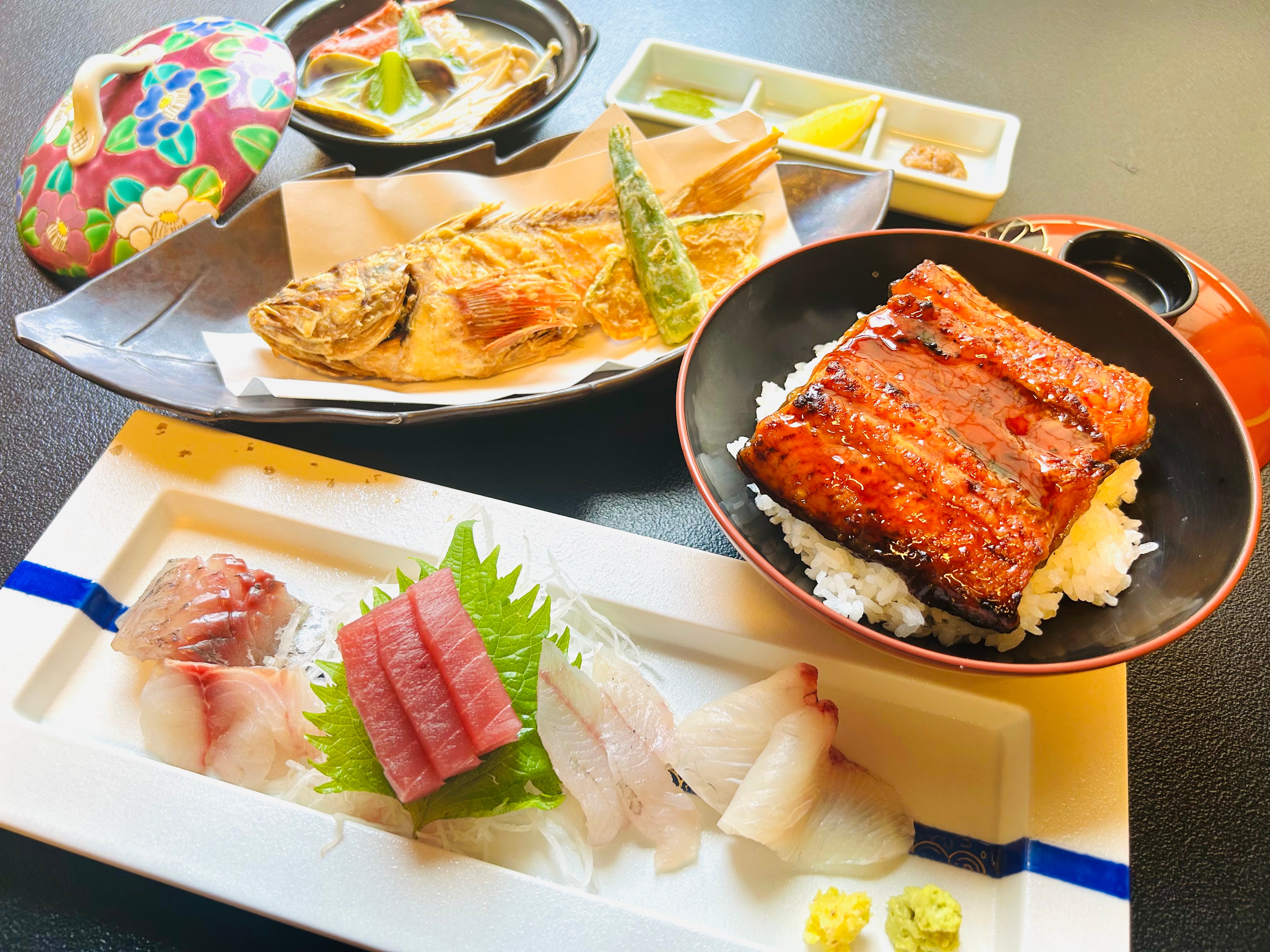 Unadon (eel rice bowl) plan